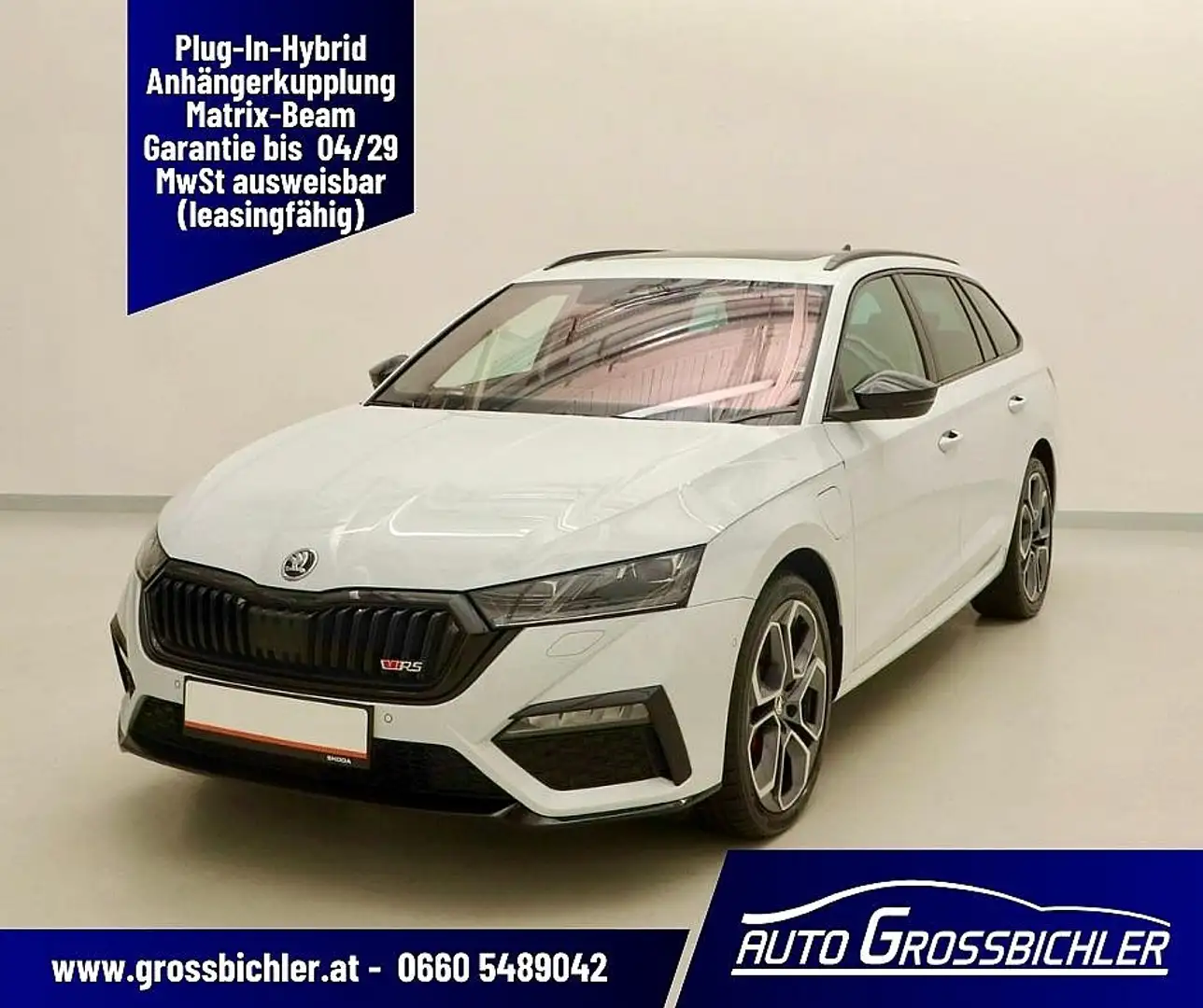 Skoda Octavia Combi RS iV 245 DSG Head-up, AHK Weiß - 1