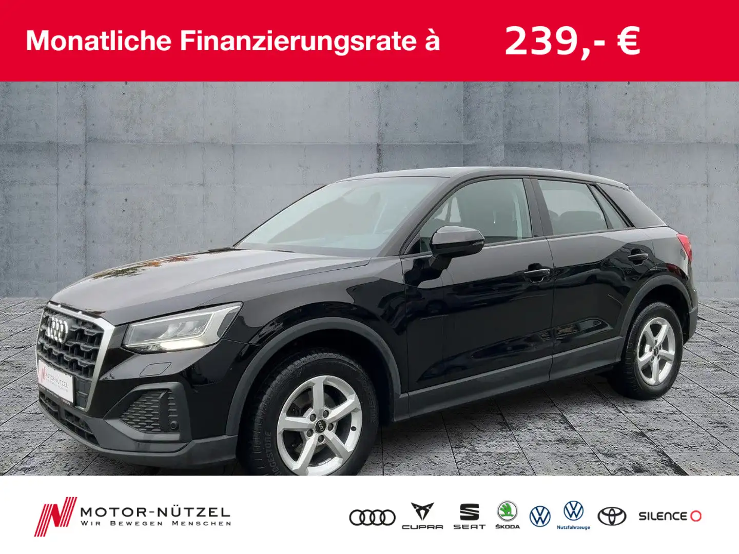 Audi Q2 30 TFSI LED+RFK+GRA+16"LM+SHZ Schwarz - 1