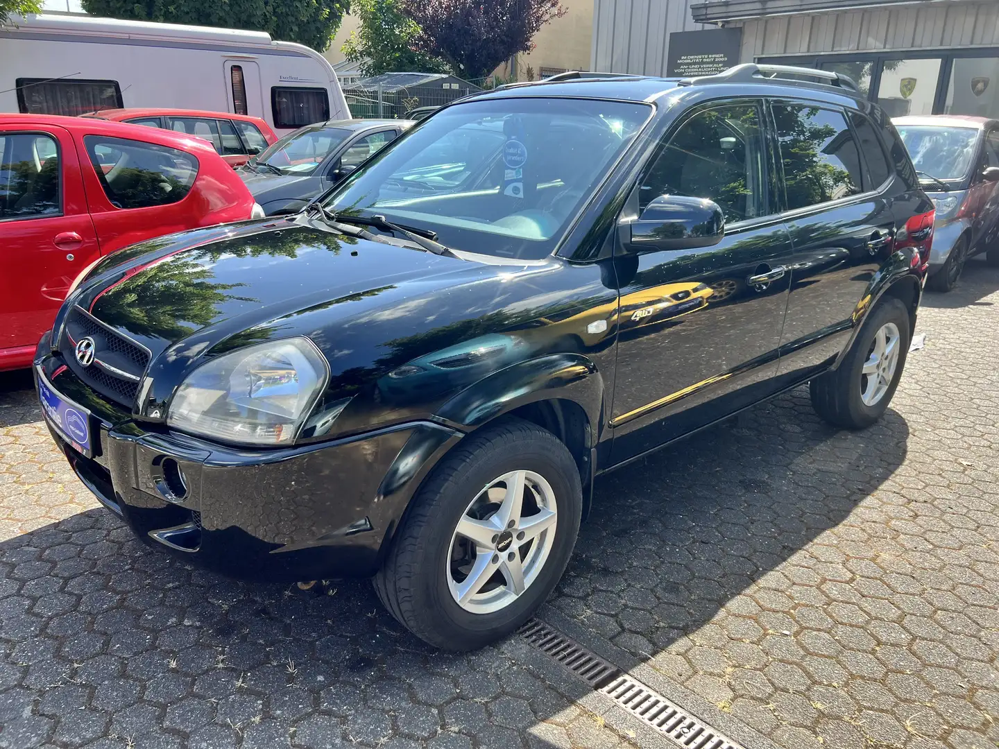 Hyundai TUCSON 2.7 GLS (4WD)/2 Hand/Leder/Klima/AHK/Scheck/Gepf/ Nero - 2
