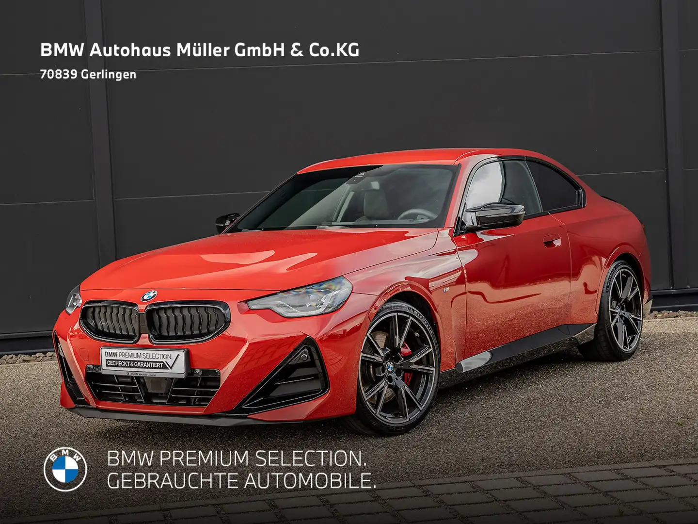 BMW 240 MiA Coupé UPE 67900 EUR ACC Kamera H/Ksound Czerwony - 2