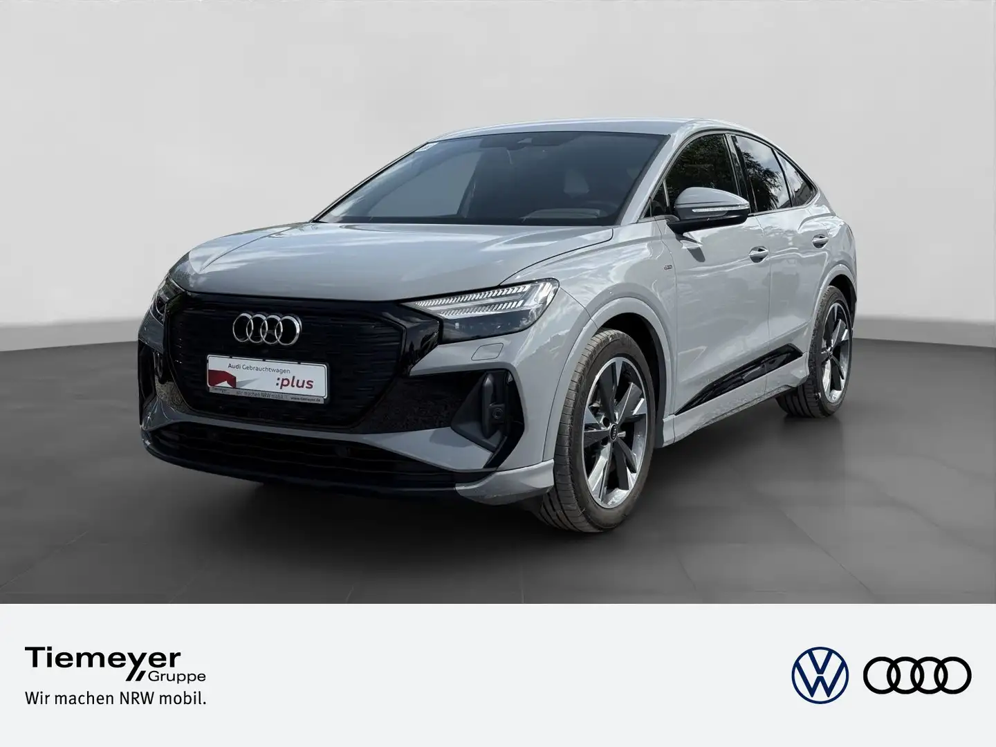 Audi Q4 e-tron Sportback 35 2x S LINE MATRIX OPS WÄRM Grijs - 1