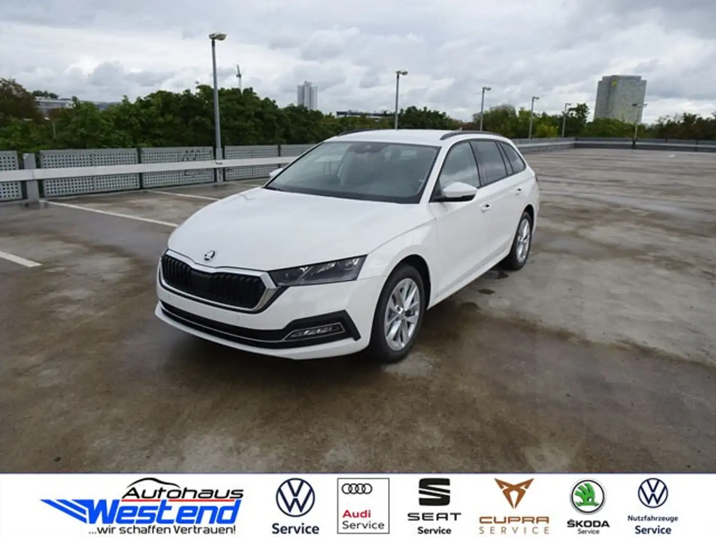 Skoda Octavia Combi STYLE 2.0l TDI 110kW Automatik LED Navi Weiß - 2