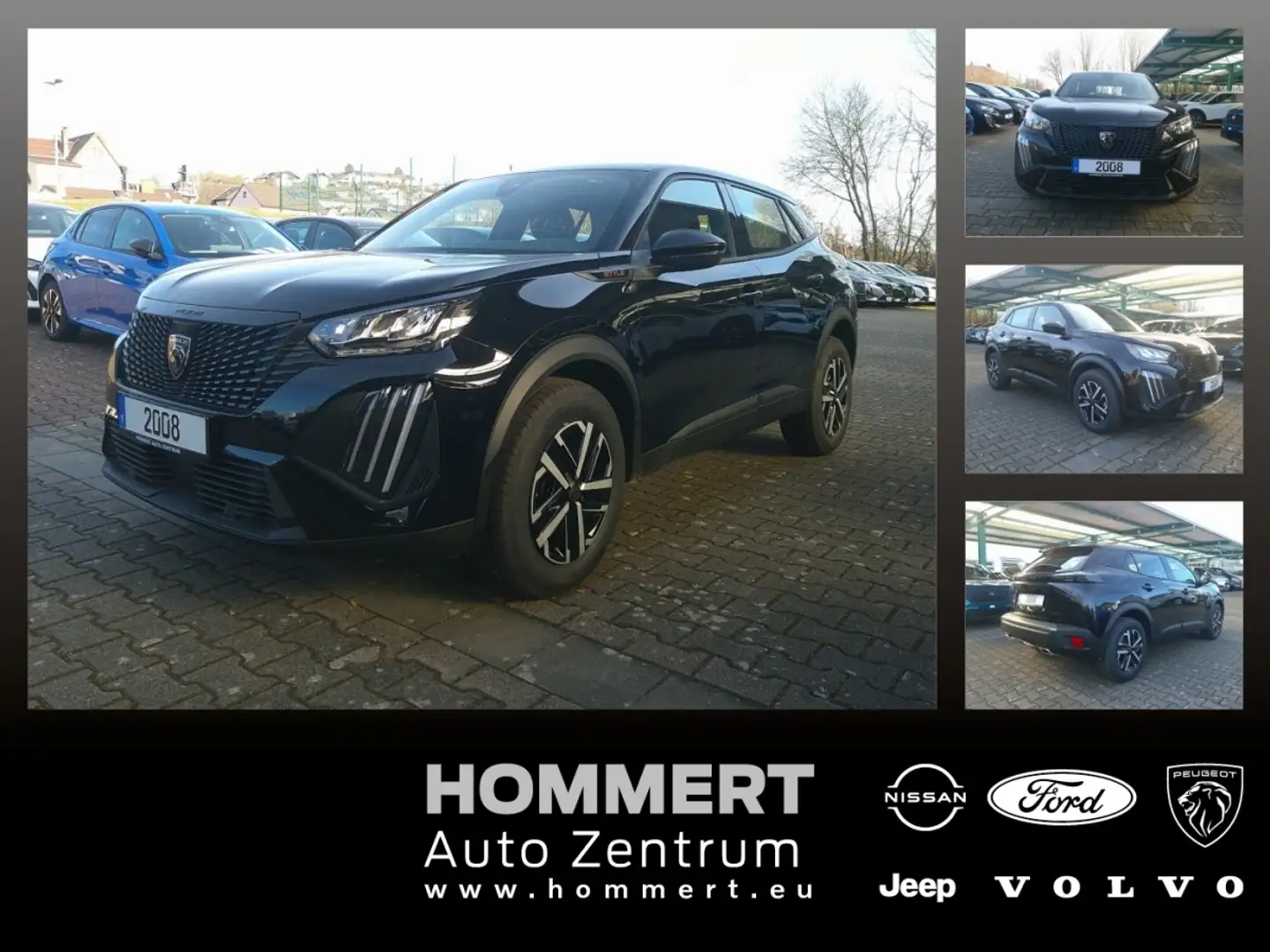 Peugeot 2008 Style 1.2 145PS *LED*Klima*Spurhalte*PDC* Schwarz - 1