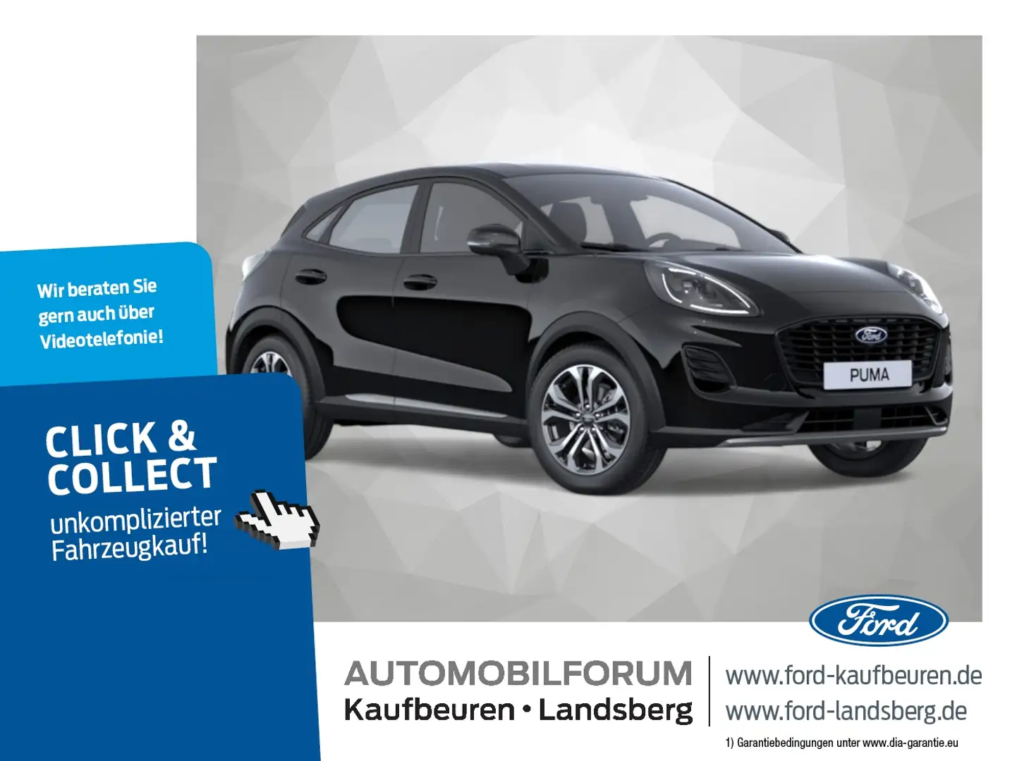 Ford Puma 1.0 TITANIUM Mild-Hybrid | NAVI | LED | Schwarz - 1