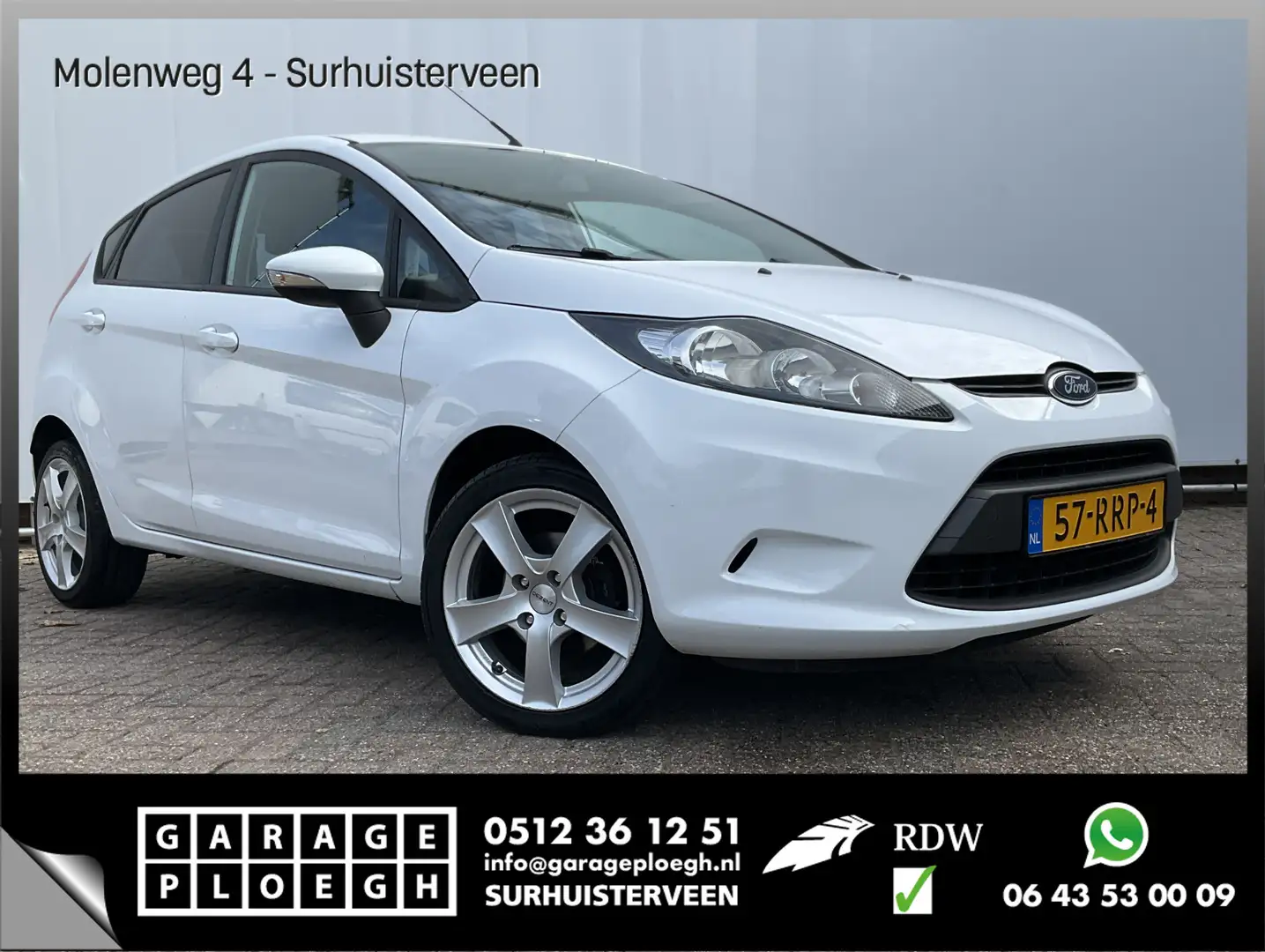 Ford Fiesta 1.25 Limited 5-Deurs Airco NL-Auto Volledig-Onderh Blanco - 1