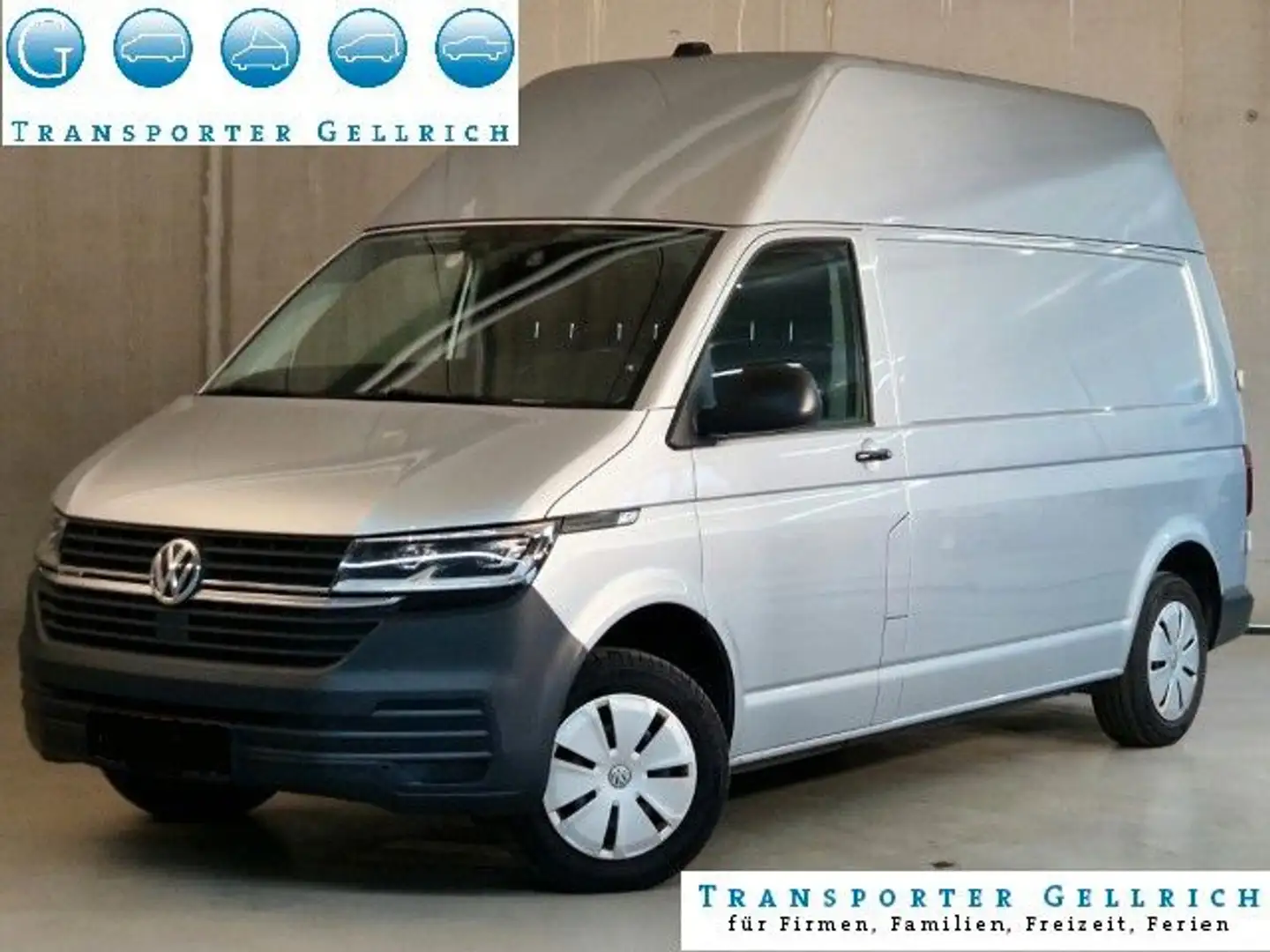 Volkswagen T6 Transporter T6 lang Hochd 4motion LED GRA HFT AHK Silber - 1