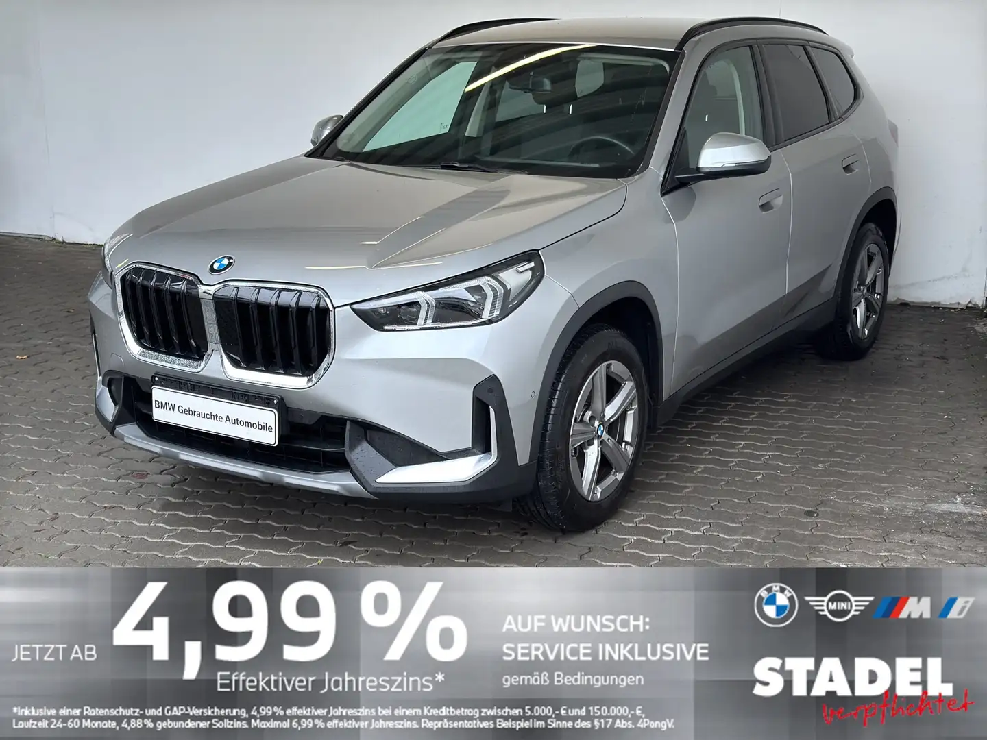 BMW X1 sDrive18i Navi.LED.RFK.KomfZg.AHK.ParkAssist Silber - 1