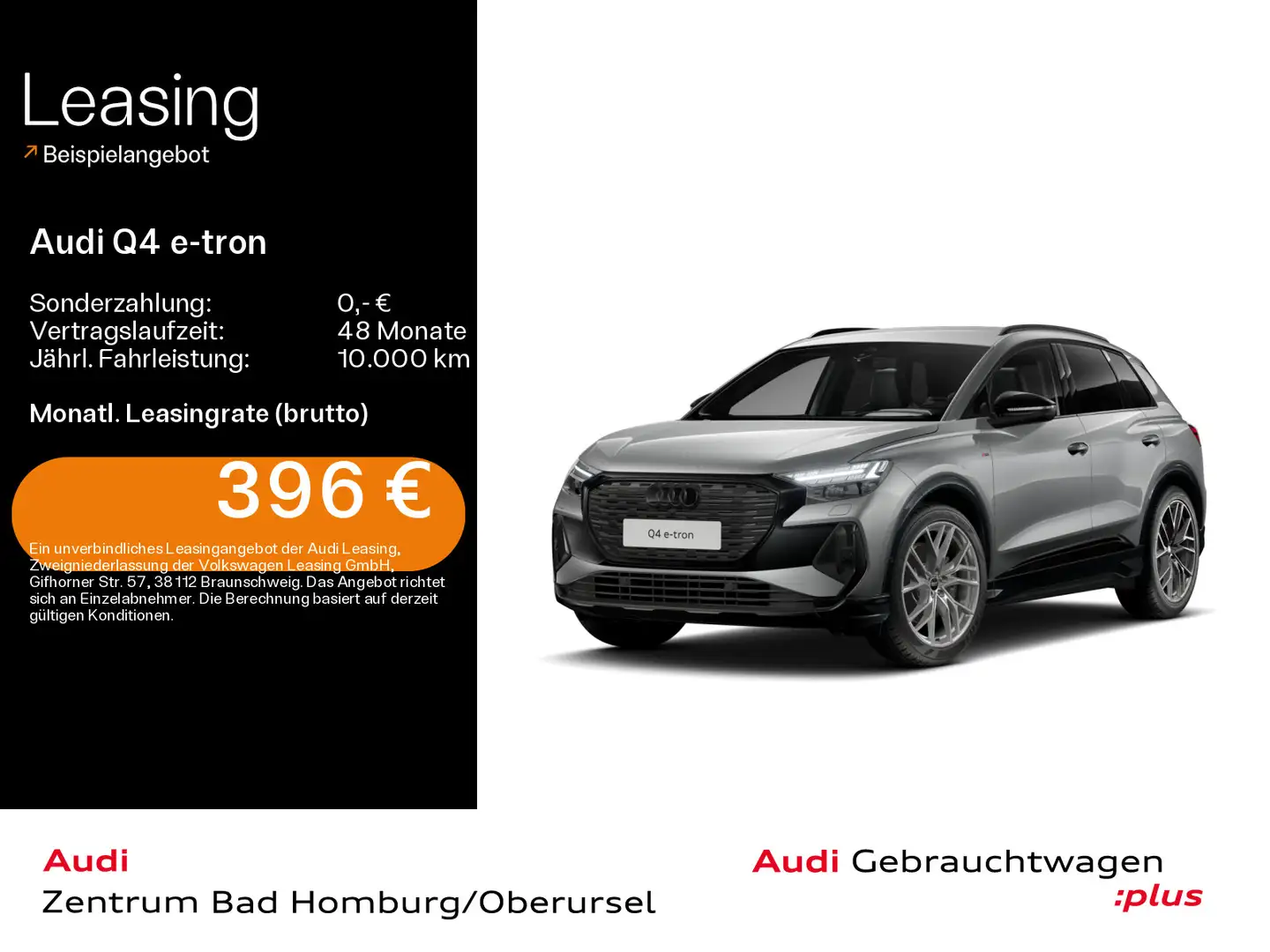 Audi Q4 e-tron 40 S line*Navi*Matrix*Alu*AHK*HUD*SONO Grau - 1