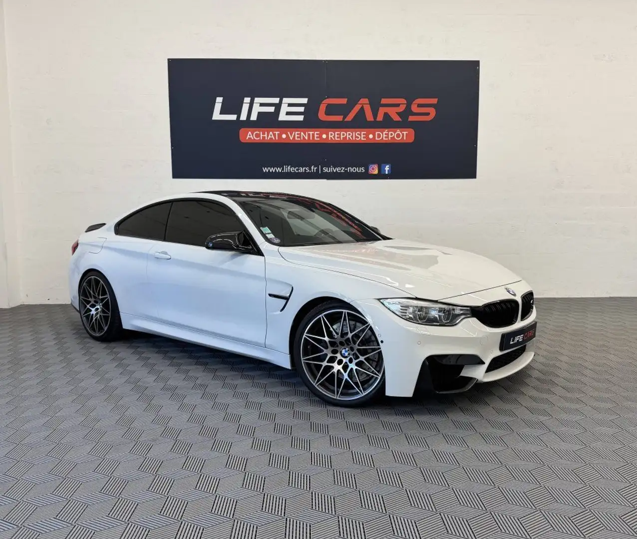 BMW M4 Coupe (F82) Competition 450ch 2016 française entretien complet Weiß - 2