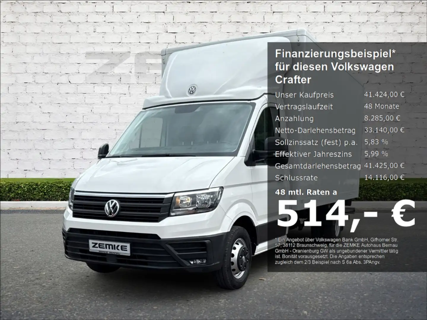 Volkswagen Crafter Koffer 50 TDI lang RWD Apple CarPlay Andro Bianco - 1