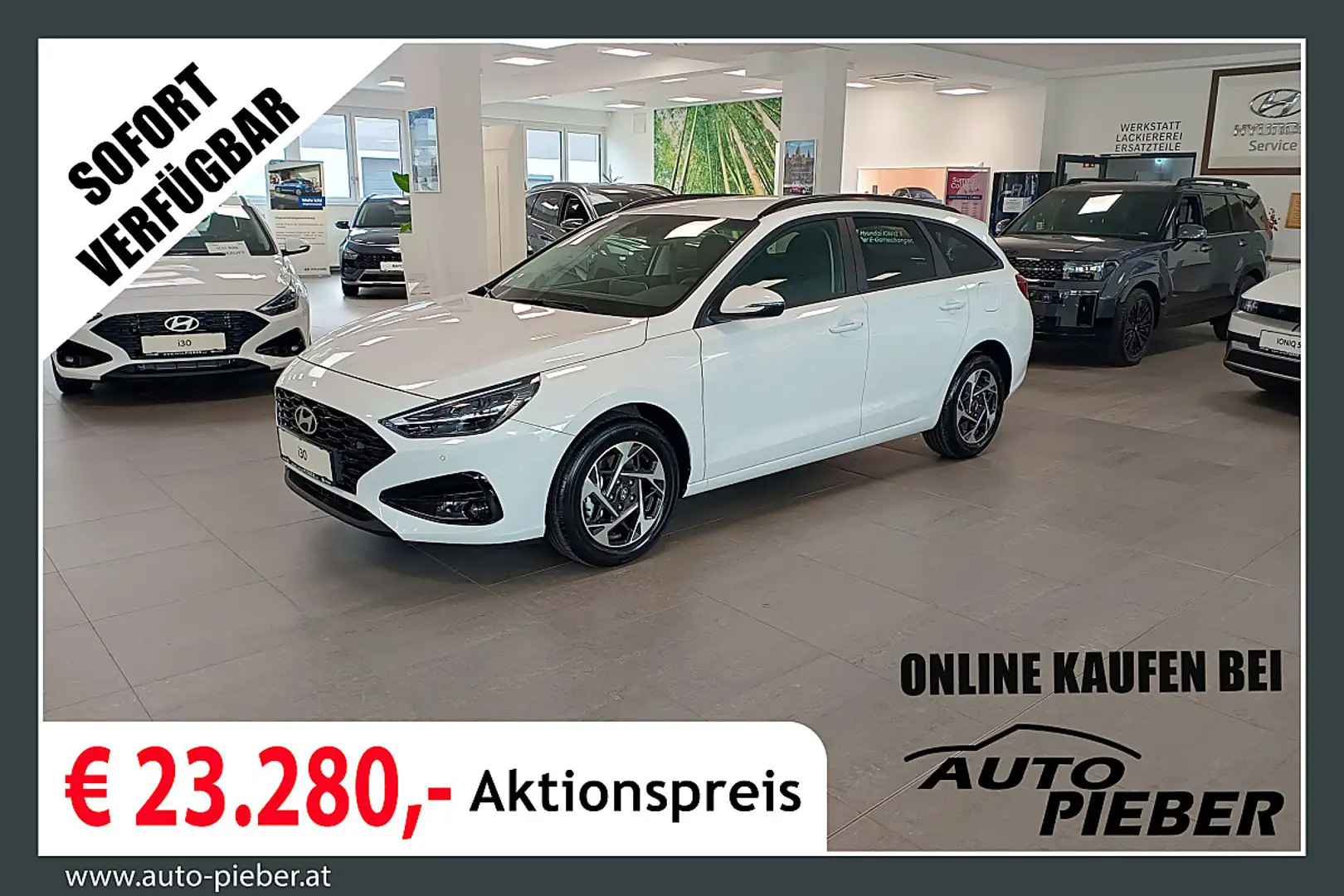 Hyundai i30 Kombi 1,0 TGDI Comfort Line *LED*Navi*Klimaauto... Weiß - 1