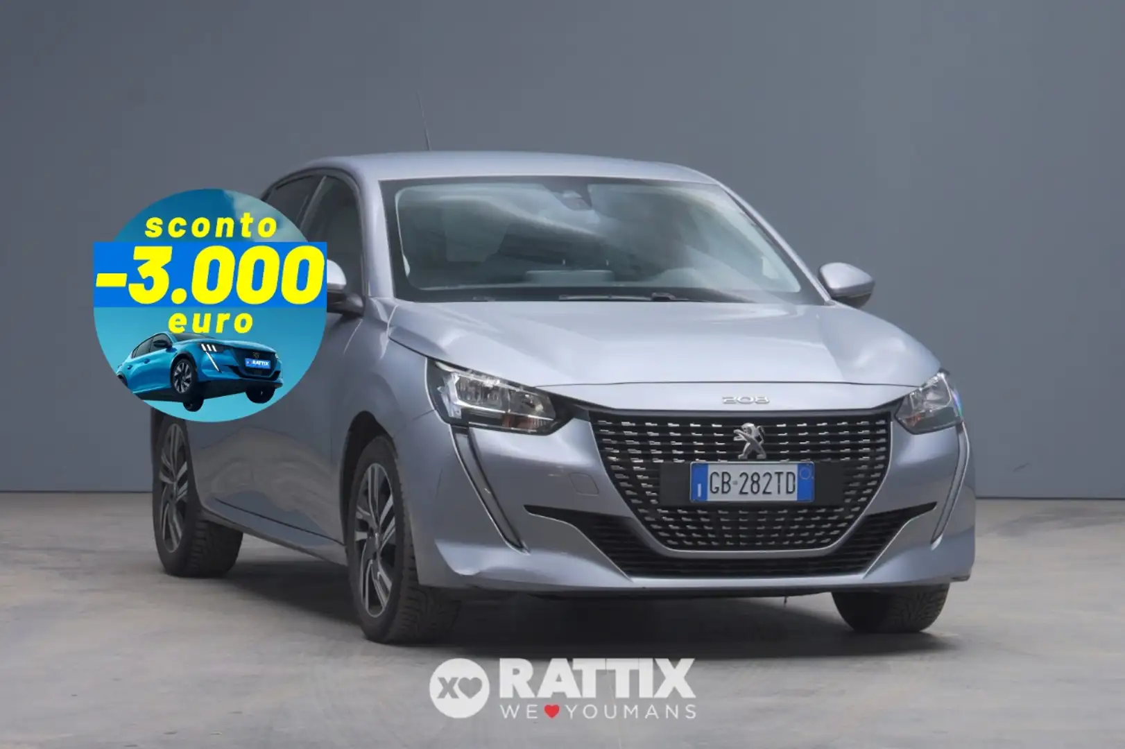 Peugeot 208 1.5 BlueHDI 100CV Allure Navi Pack Grigio - 1