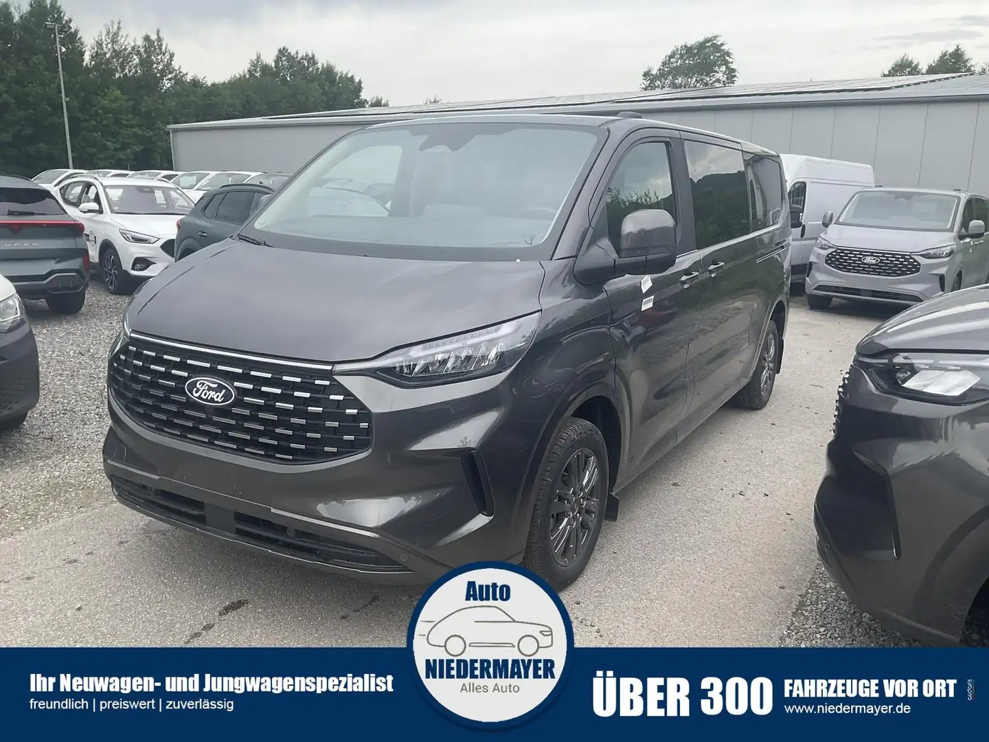 Ford Tourneo Custom 320 L2 Titanium 2.0 AWD AT, 8-Sitzer, Navi, sofort Grau - 1