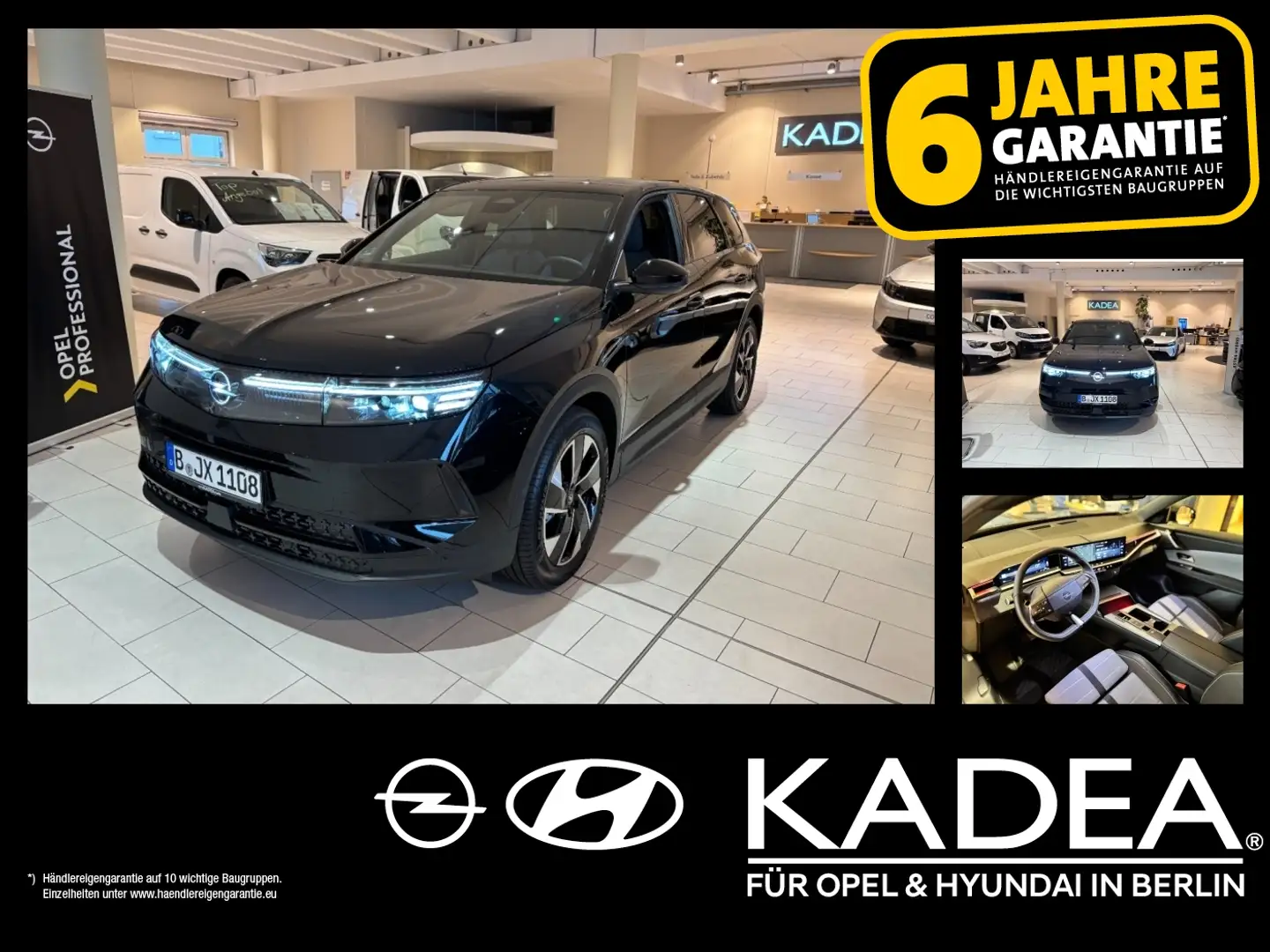 Opel Grandland Mild-Hybrid 48V GS FLA Pano Zwart - 1