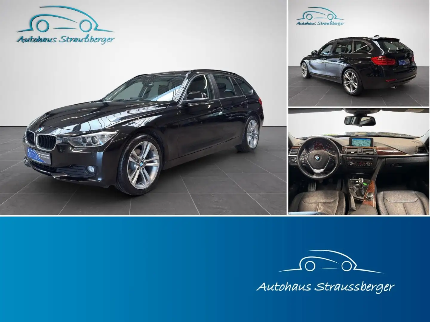 BMW 320 d AHK Navi Prof. HUD HiFi Shz Xenon Leder Black - 1