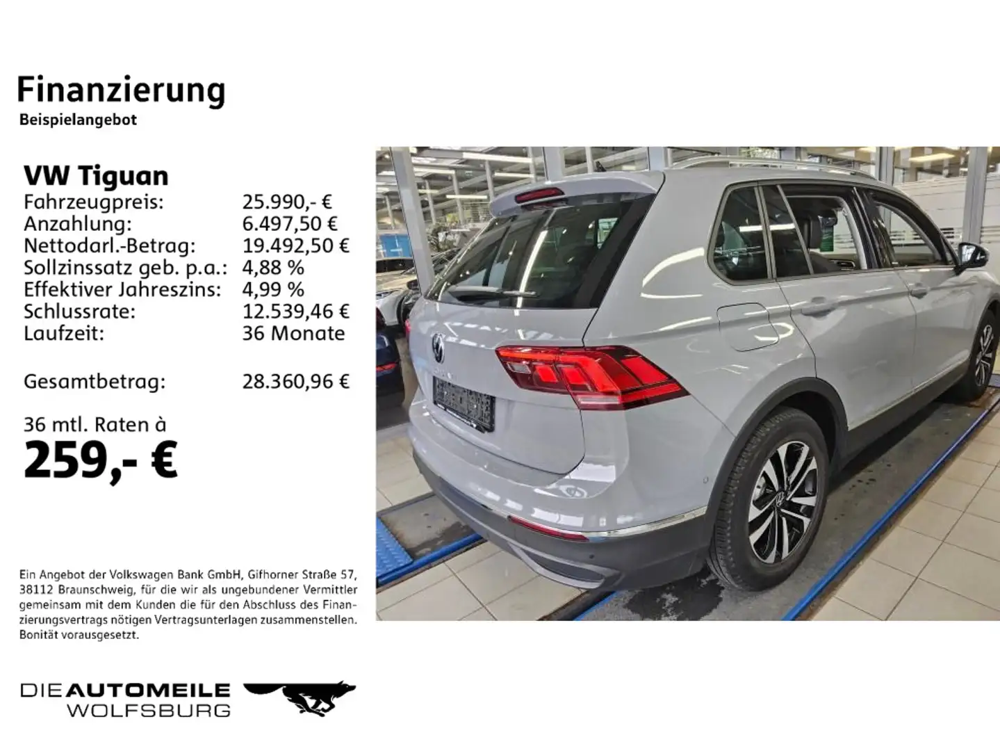 Volkswagen Tiguan 1.5 TSI DSG United AHK/Matrix/App-Connect Grau - 2