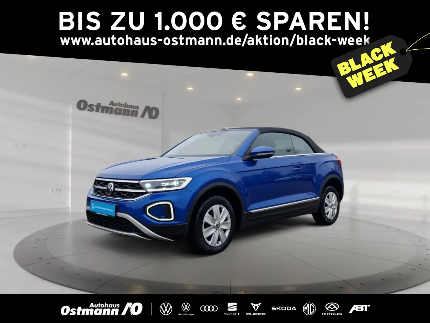 Volkswagen T-Roc Cabriolet 1.5 TSI  Style 2xKlima ACC AHK Blau - 1