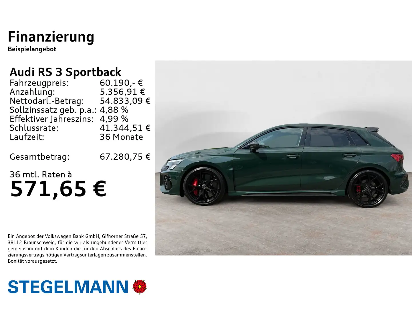 Audi RS3 Individual *Sportabgas*Keramik*He Grün - 2