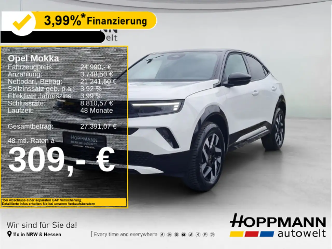 Opel Mokka GS*SHZ*LHZ*RKAMERA*Wireless Android/Apple