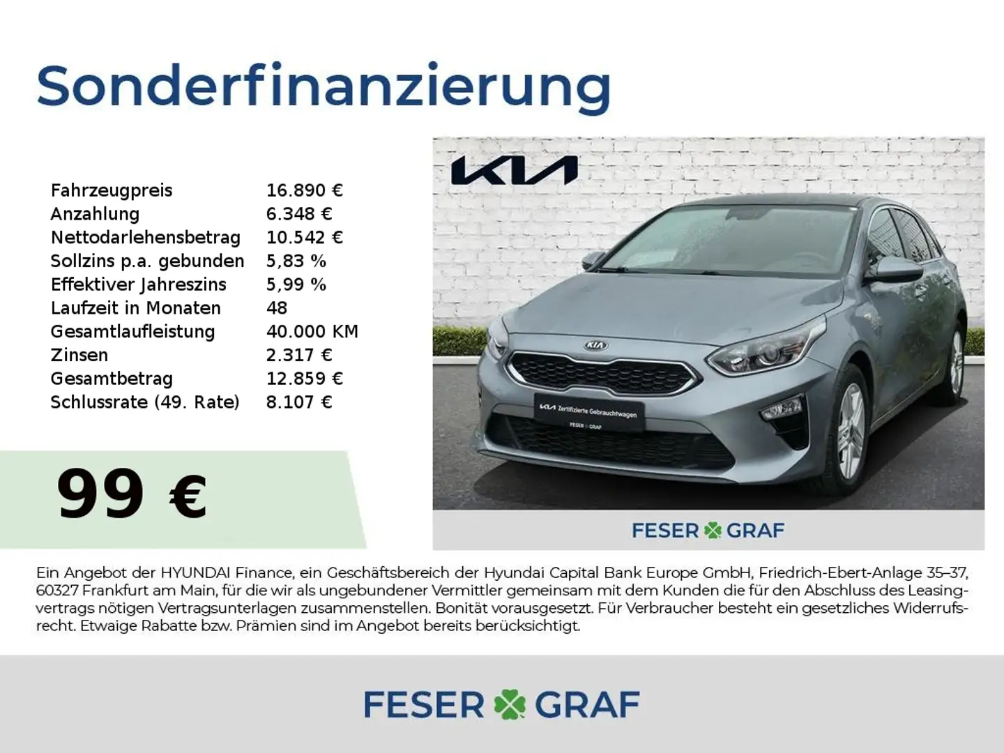 Kia Ceed / cee'd T-GDI 1.4 Navi Sitzhzg Parkpilot Tempomat Srebrny - 1