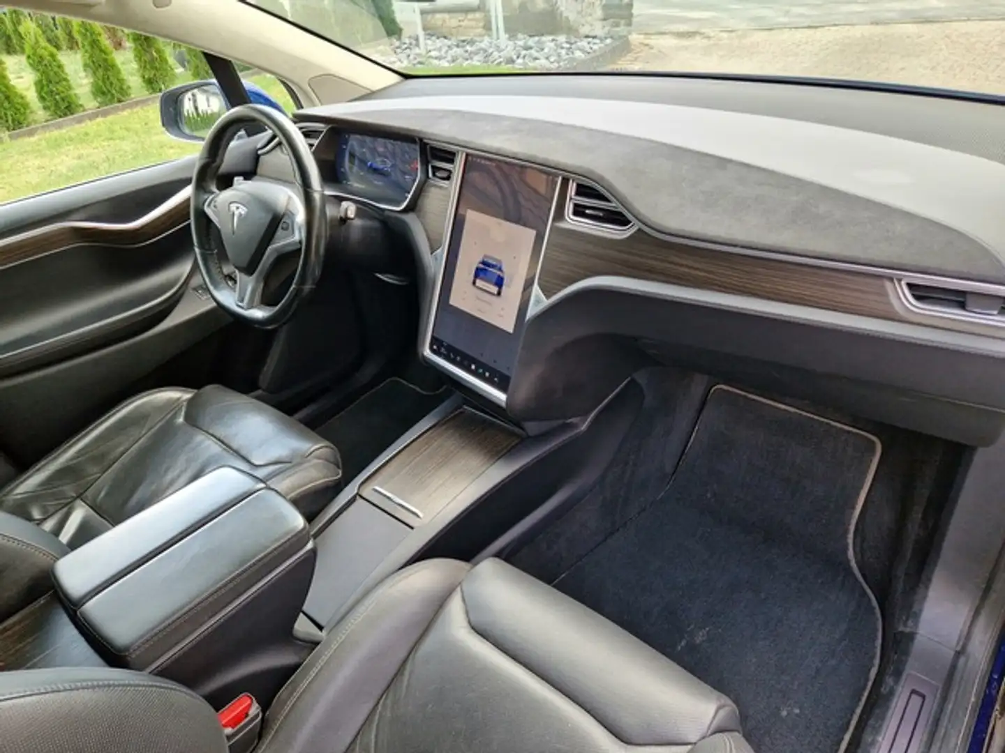 Tesla Model X P90D 7Sitze Sitzlüftung AHK Ludicrous Blau - 2