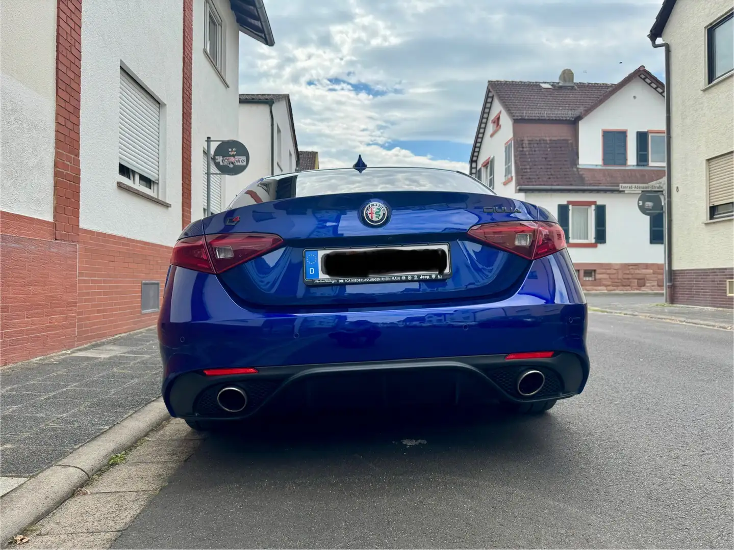 Alfa Romeo Giulia My20 2.2 Veloce diesel Q4 210cv *VOLLAUSTATTUNG* Blau - 2
