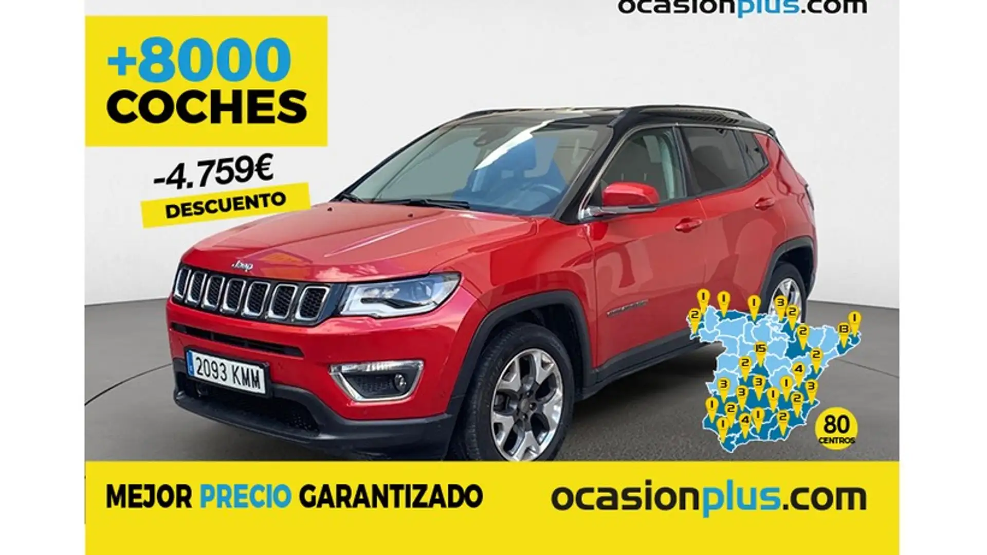Jeep Compass 1.6 Mjt Limited 4x2 Rouge - 1
