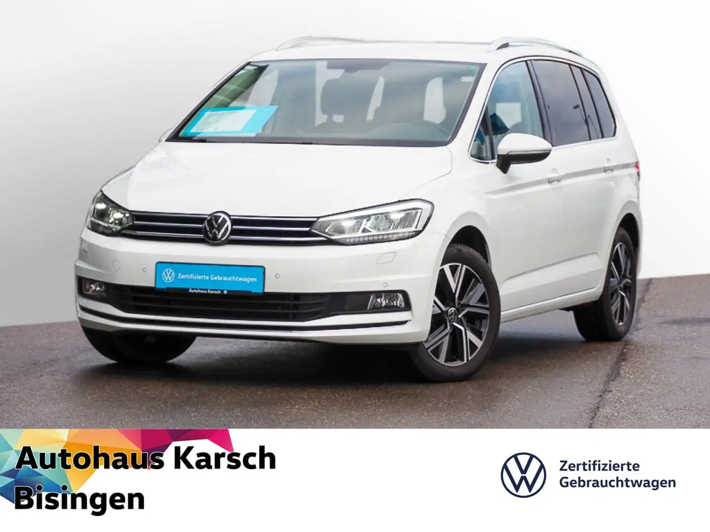 Volkswagen Touran 1.5 TSI Highline NAVI, ALU, PDC, ACC, SH Weiß - 1