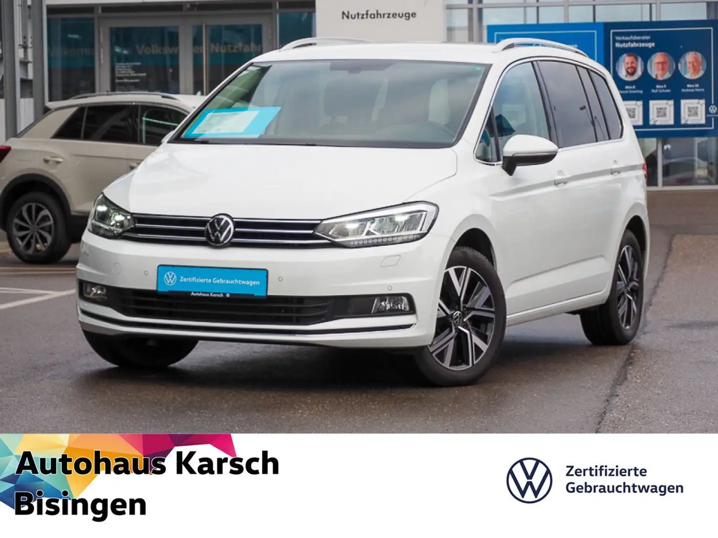 Volkswagen Touran 1.5 TSI Highline NAVI, ALU, PDC, SH LED Weiß - 1