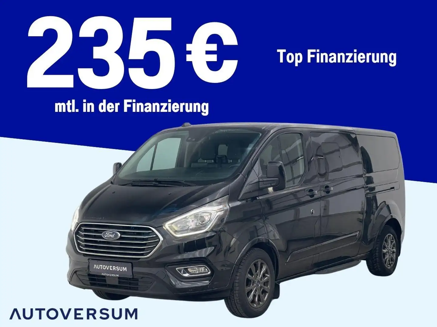 Ford Tourneo Custom 2.0 TDCi 320 TEMP*KAM*PDC*CARPLAY Zwart - 1