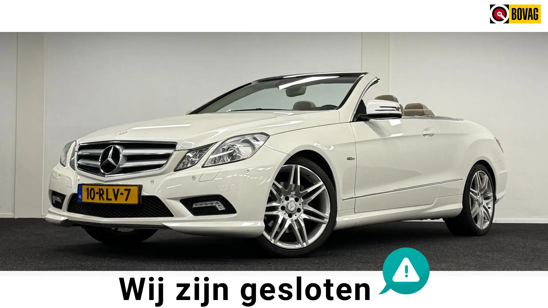 Mercedes-Benz E 350 Cabrio CGI Elegance*Cabriolet*OriginNL*Nap*FullOpt Blanc - 1