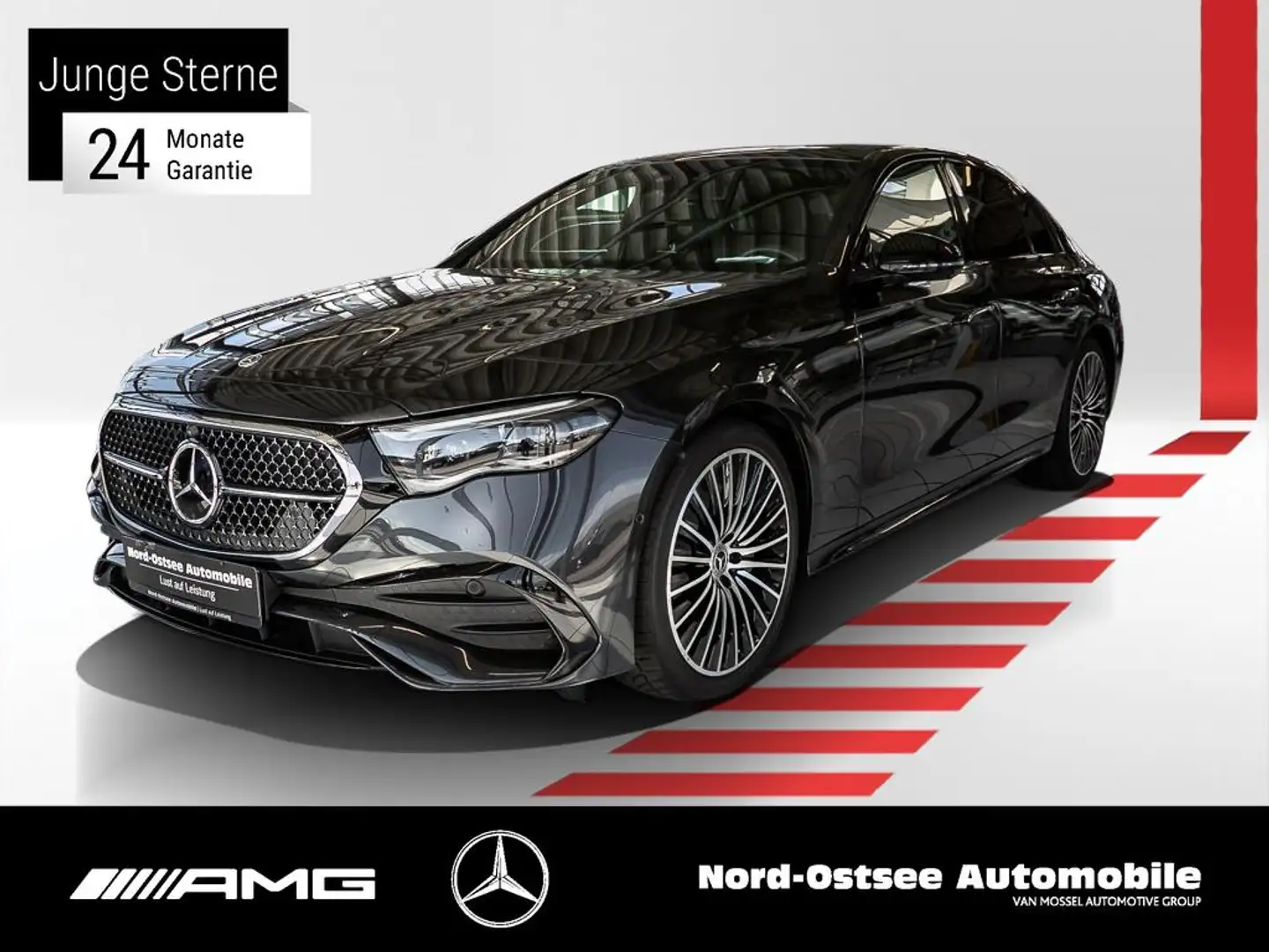 Mercedes-Benz E 200 AMG PANO BURMESTER NIGHT Gris - 1