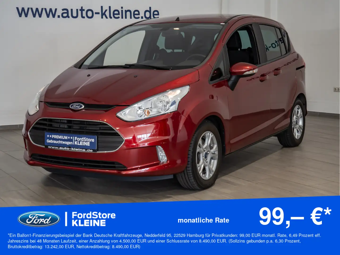 Ford B-Max SYNC Edition 1.0l EcoBoost +NAVI+KAMERA Rot - 1