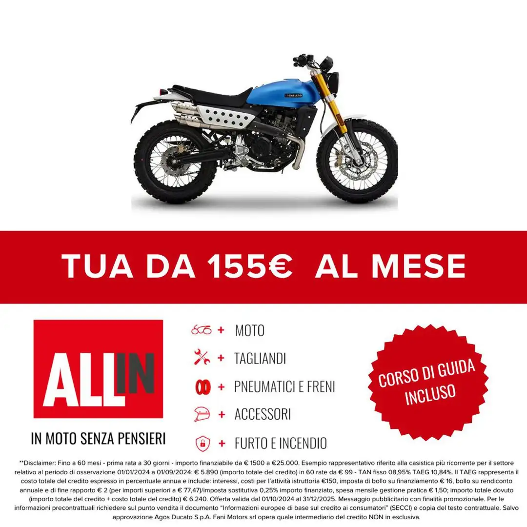 Fantic Caballero 500 Scrambler Bleu - 2