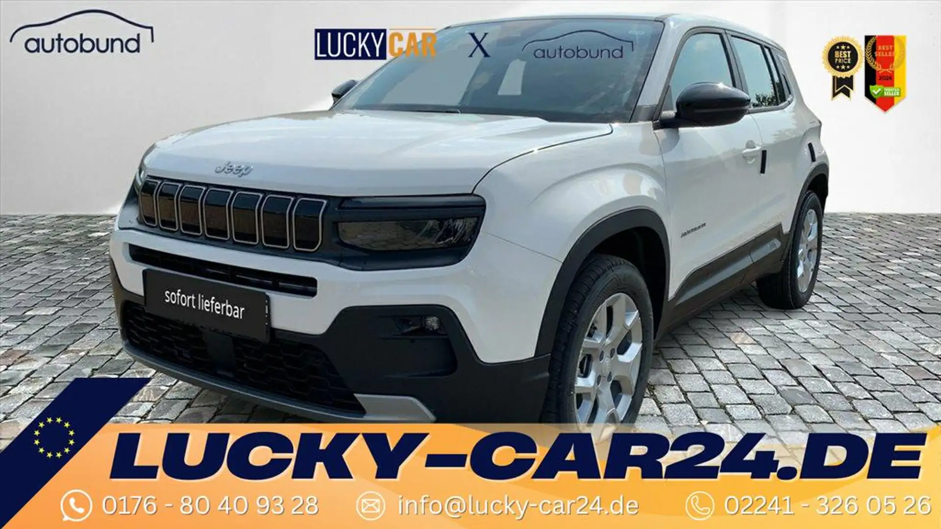 Jeep Avenger ALTITUDE 1,2 T3 (MHEV) DCT Klimaaut. LED Kamera... Weiß - 1