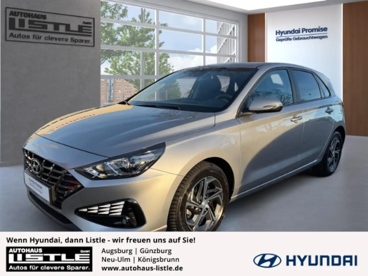 Hyundai i30 1.0 T-GDi DCT Apple CarPlay+Kamera+SHZ+PDC+UVM+ Argent - 1