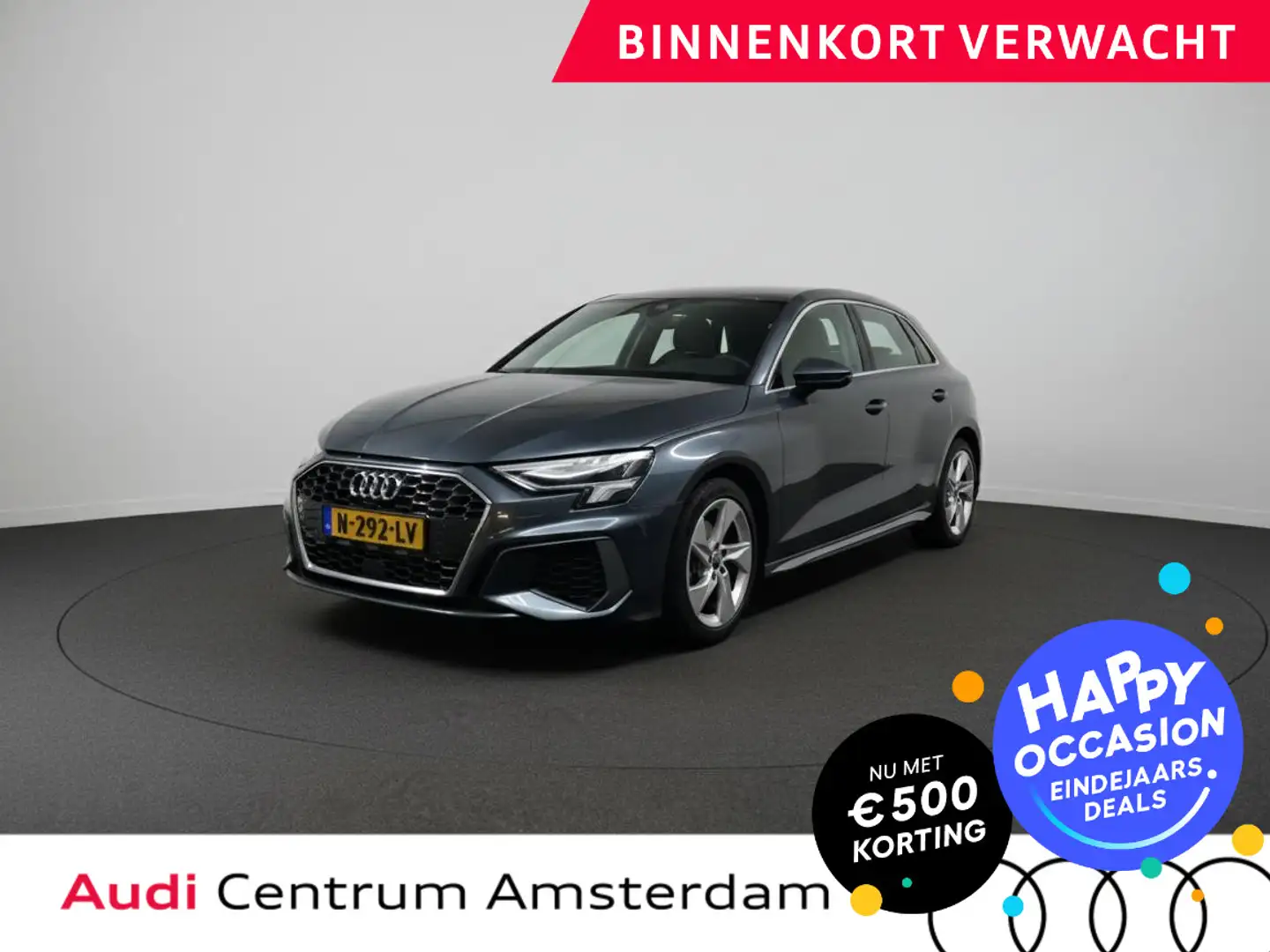 Audi A3 Sportback 30 TFSI S edition 110 pk | Navigatie | P Grijs - 1