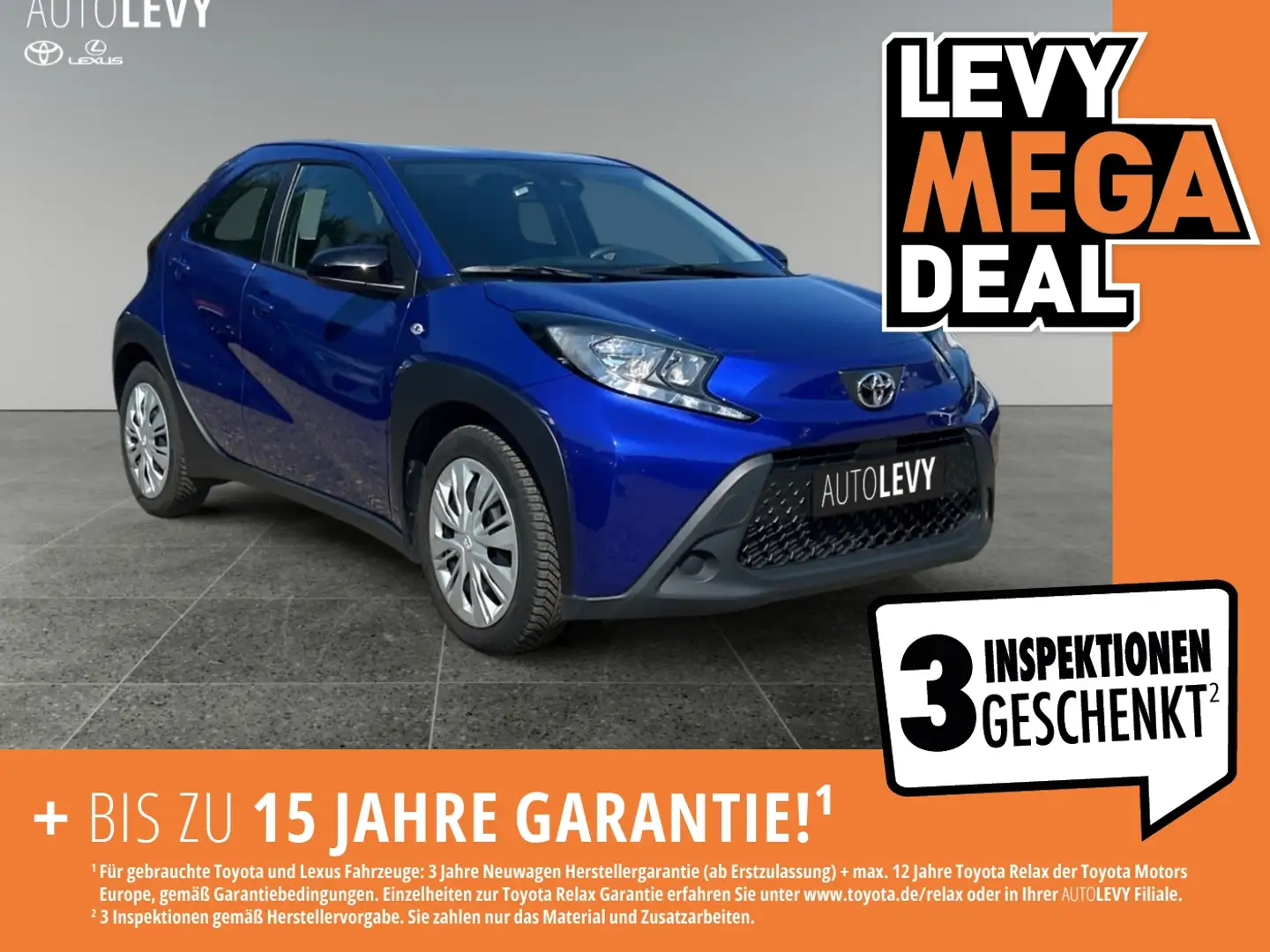 Toyota Aygo X 1.0 X-Play +KLIMA+RFK+ALLWETTER+ZV/FB+ Modrá - 1