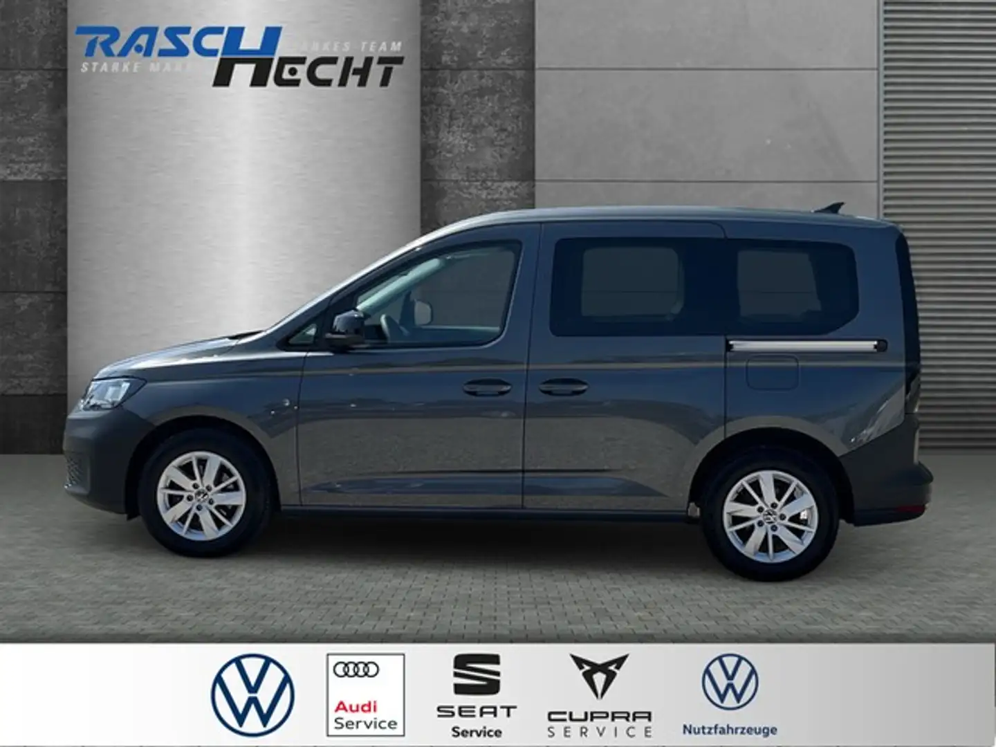 Volkswagen Caddy 5-Sitzer 2.0 TDI*AHK*NAVI*SHZ* Grau - 2