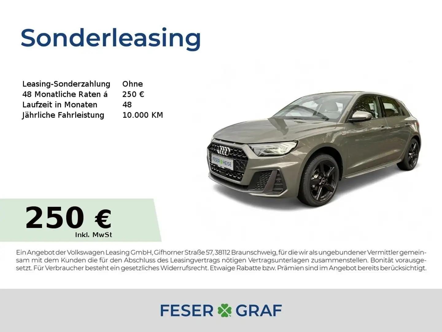 Audi A1 Sportback S line *Blackweekspecial* Grau - 1