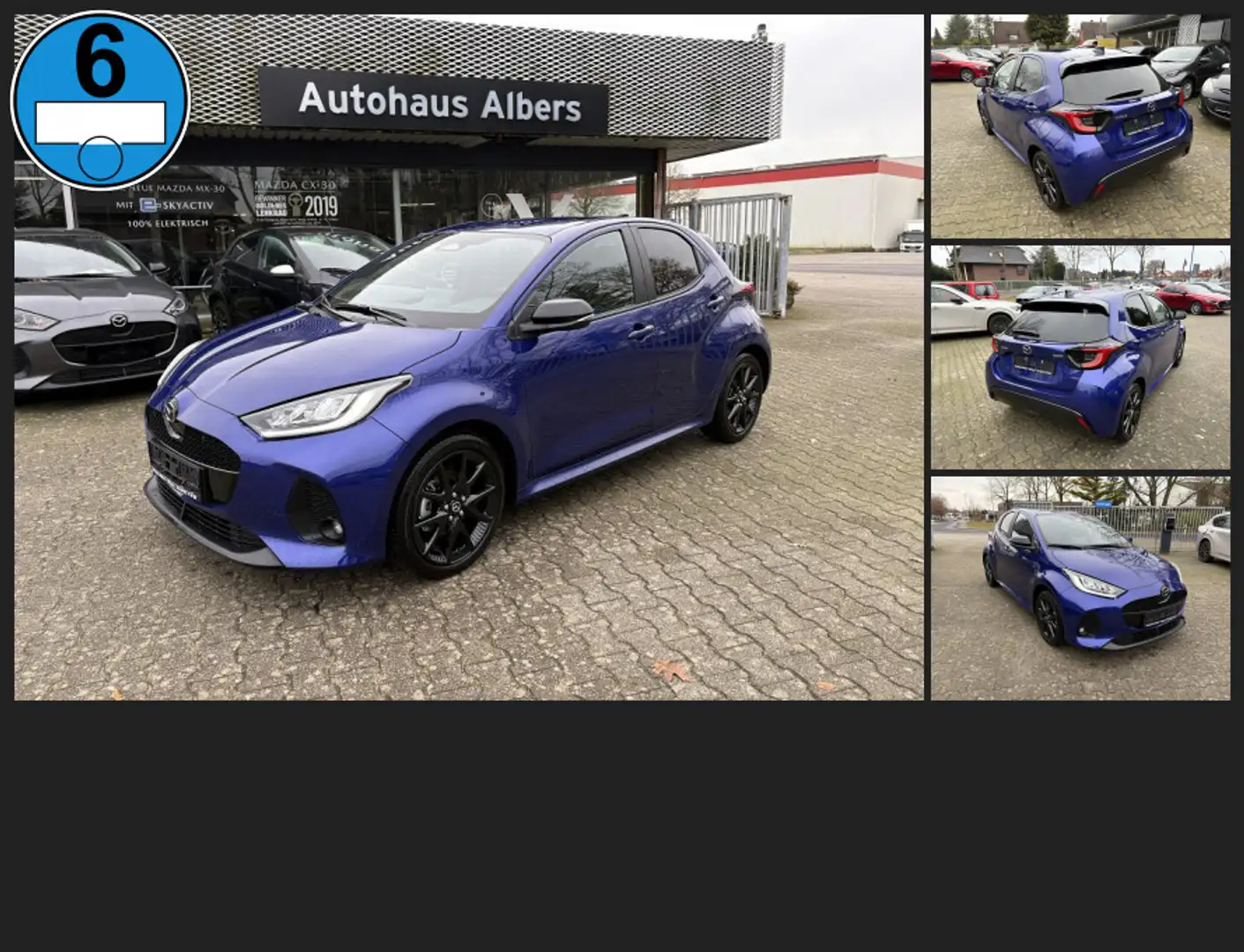 Mazda 2 Hybrid 1.5L VVT-i e-CVT HOMURA, ALU-17, LED, Blau - 1