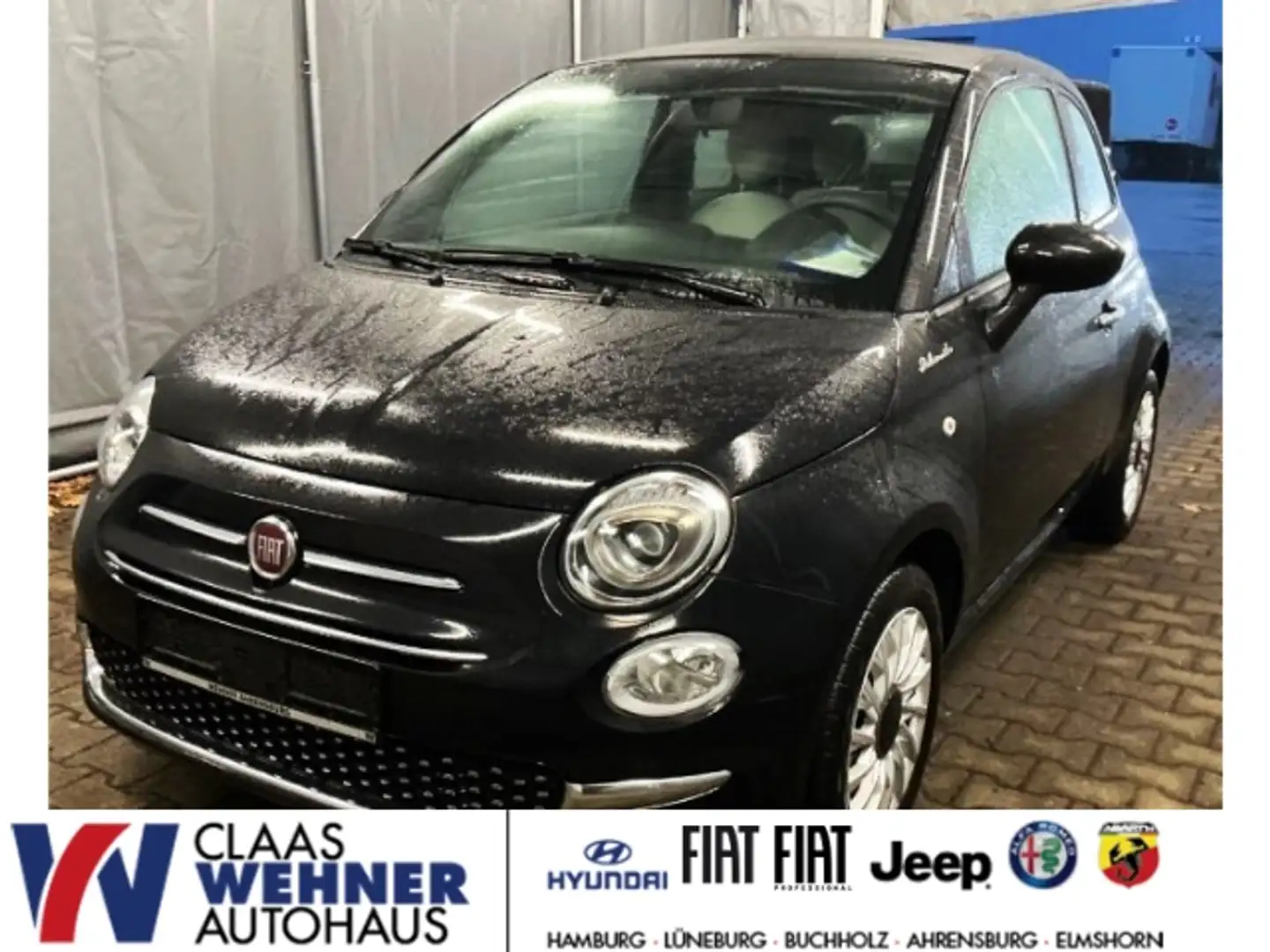 Fiat 500C DolceVita 1.0 Mild Hybrid EU6d  elektron. Einparkh Negro - 1