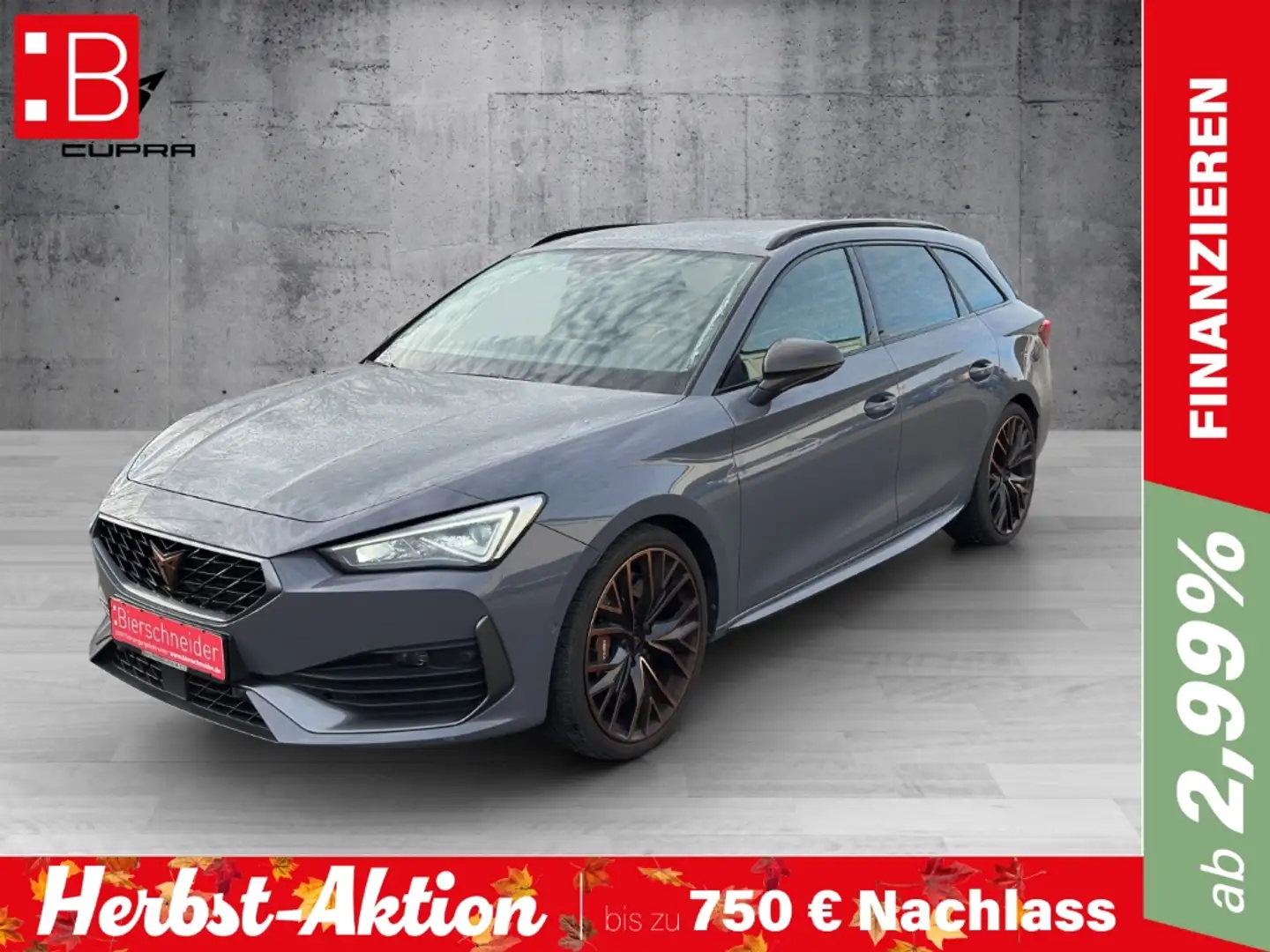 CUPRA Leon Sp. VZ 4Drive DSG CUP BREMBO LED Navi FaPa eHeck K Grau - 1
