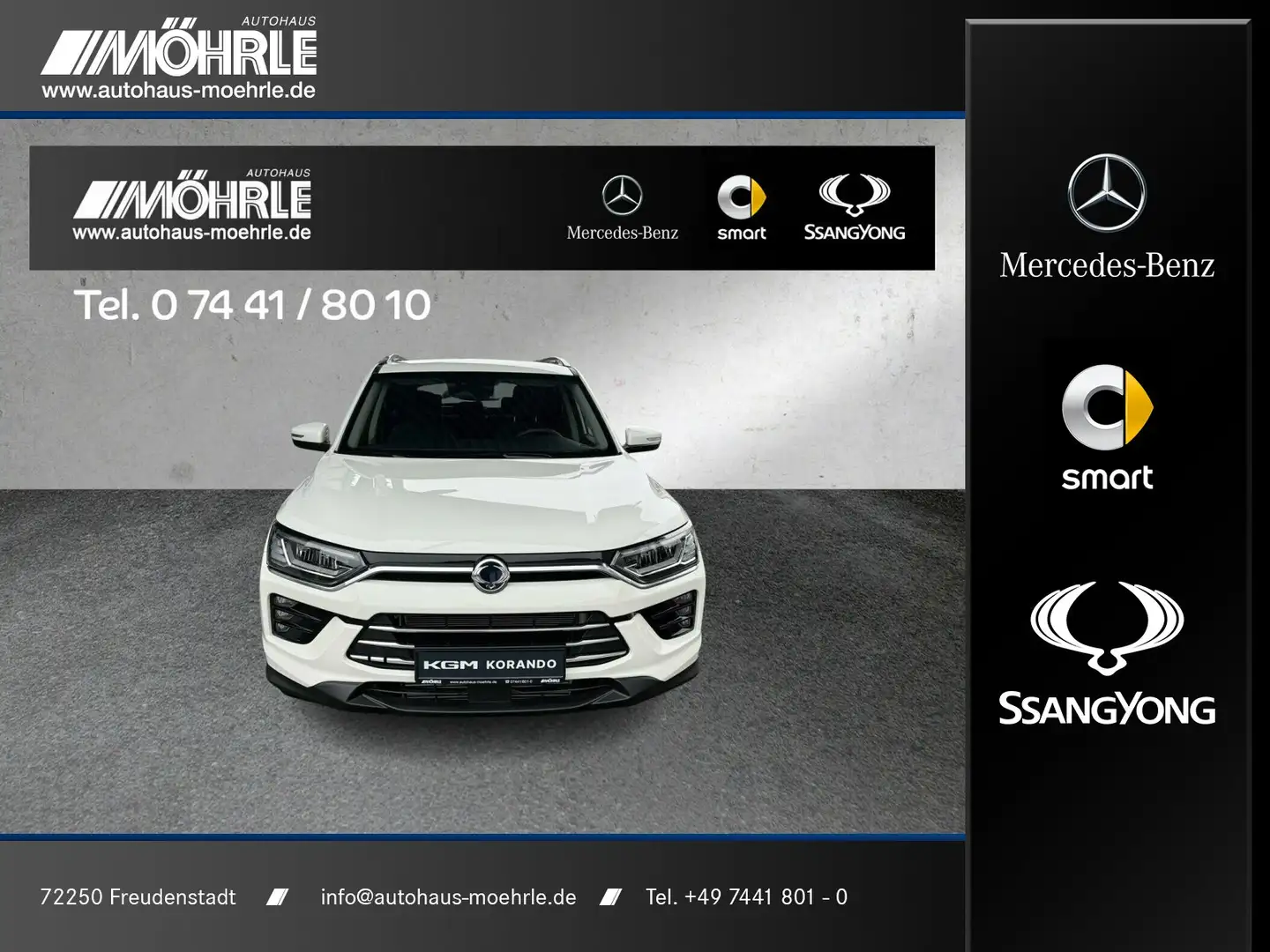 KGM Korando Korando 1.5 P 2WD Bliss Navi Kamera Wit - 1