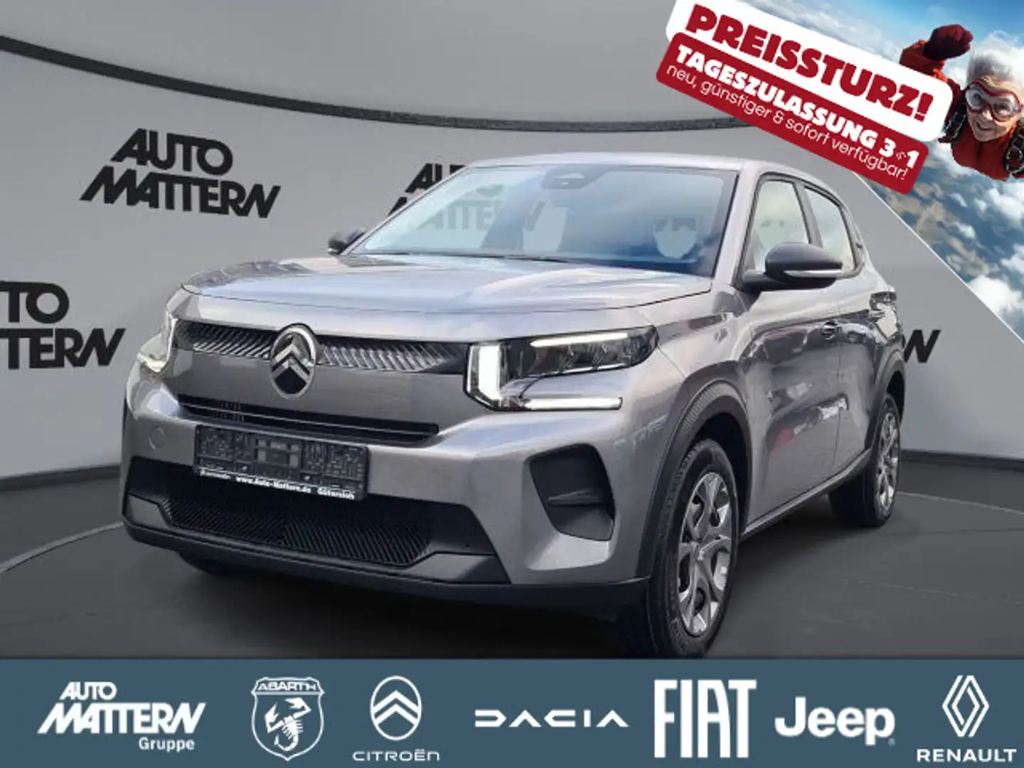 Citroen C3 Klima|PDC|LED|Bluetooth|1.Hd|10km Gris - 1