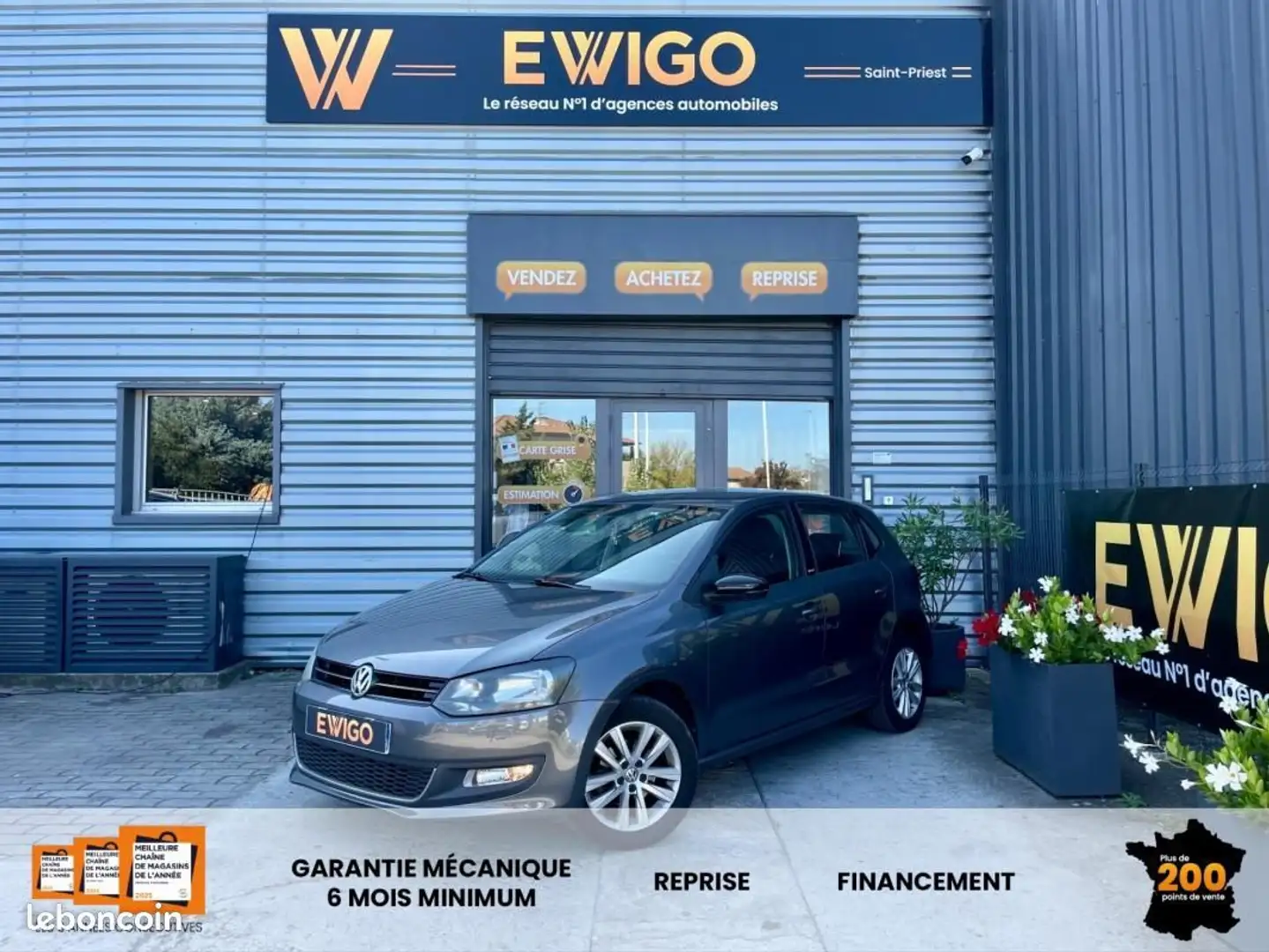 Volkswagen Polo 1.4 85ch STYLE Grau - 1