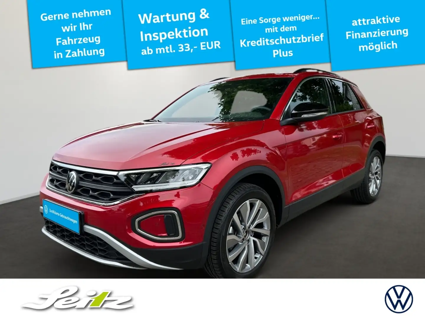 Volkswagen T-Roc 1.5 TSI Goal *AHK*LED*PDC*NAVI* Rot - 1