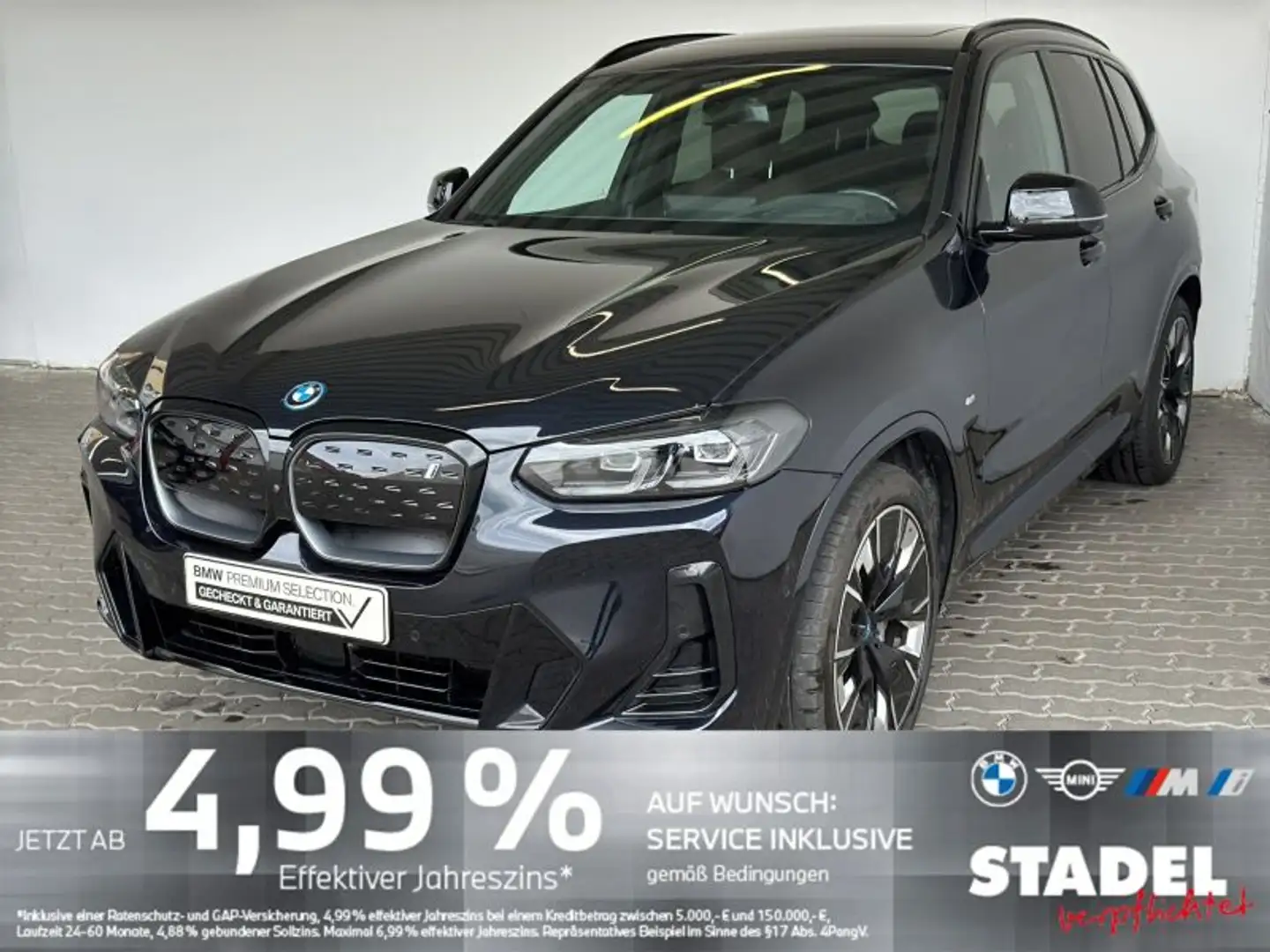 BMW iX3 M Sport Navi.LED.Gestik.360°.AHK.HarmKard Fekete - 2