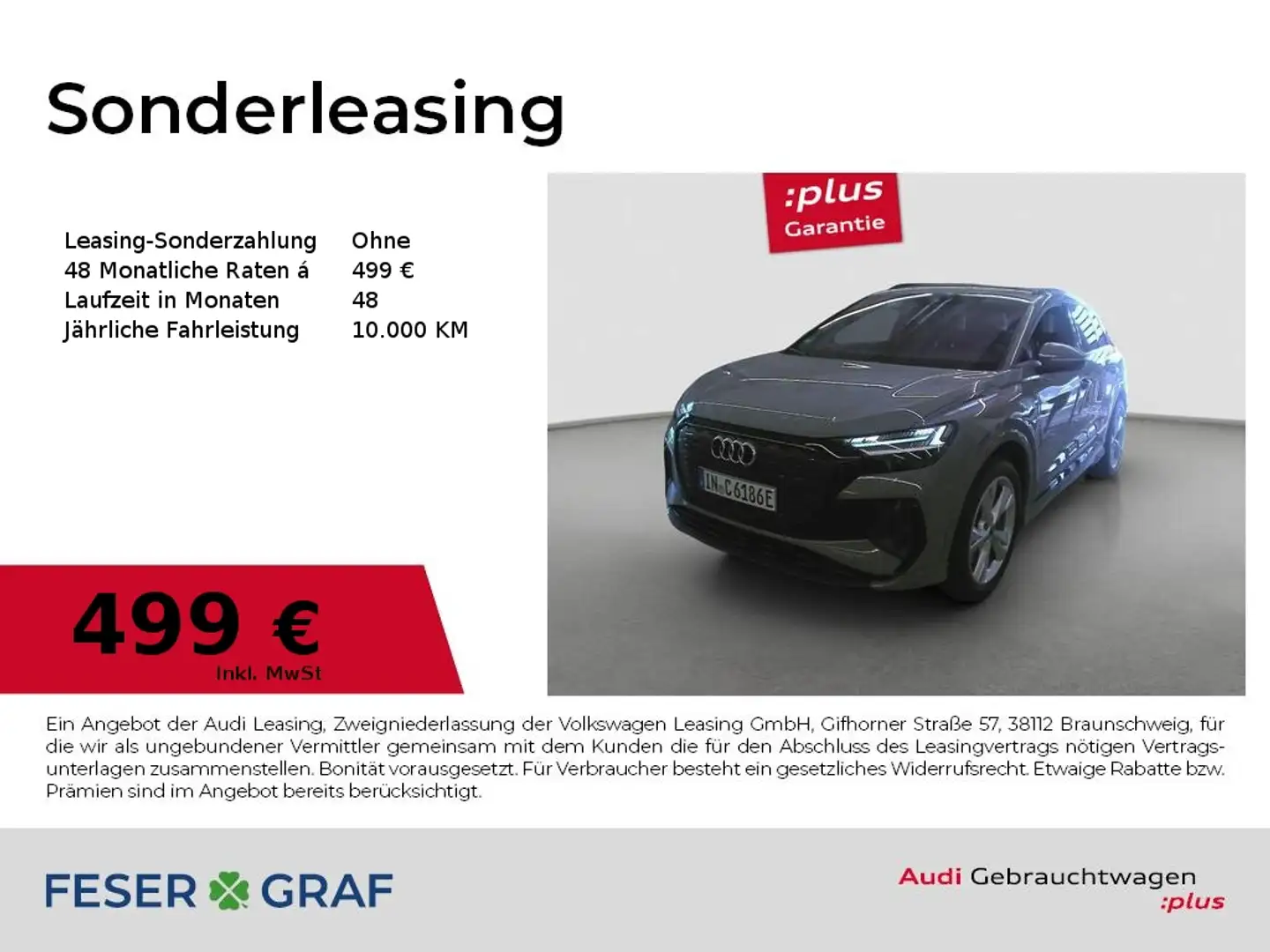 Audi Q4 e-tron 45 e-tron S line /Matrix/Navi+/ACC/HuD/Kamera Grau - 1