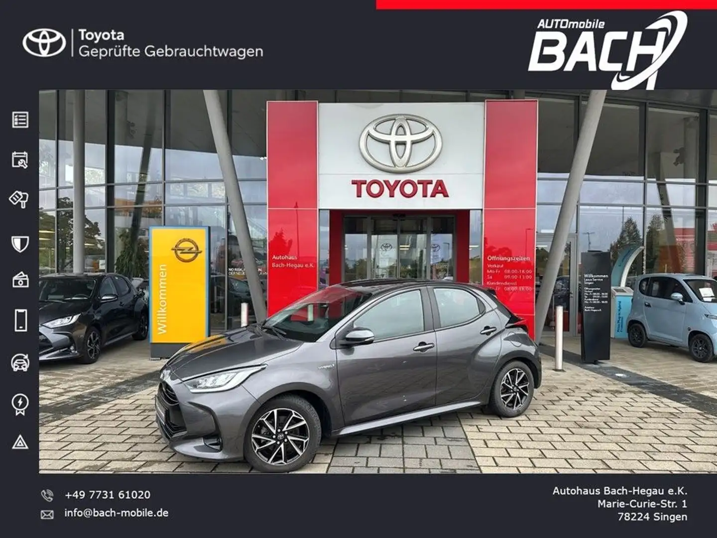 Toyota Yaris 1.5 Hybrid Club, KAMERA,LED,KLIMAAUTOMATIK Grau - 1